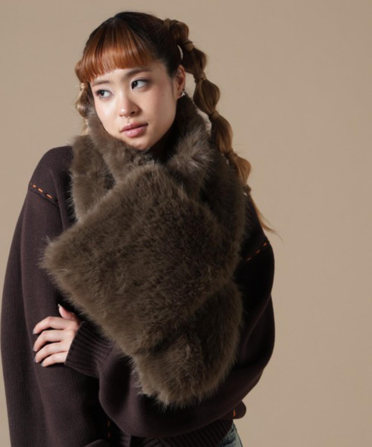 DankeSchon/ダンケシェーン/WOMEN ECOFUR MUFFLER | L.H.P