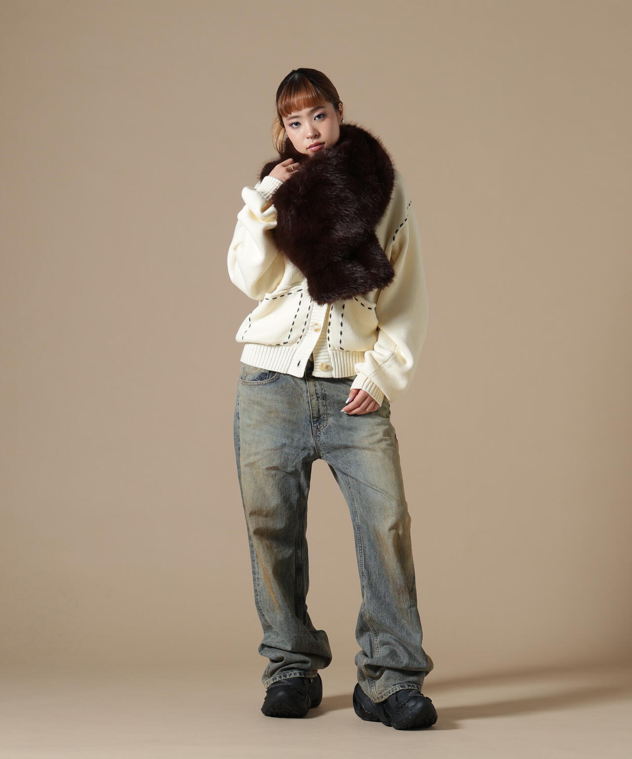 DankeSchon/ダンケシェーン/WOMEN ECOFUR MUFFLER | L.H.P