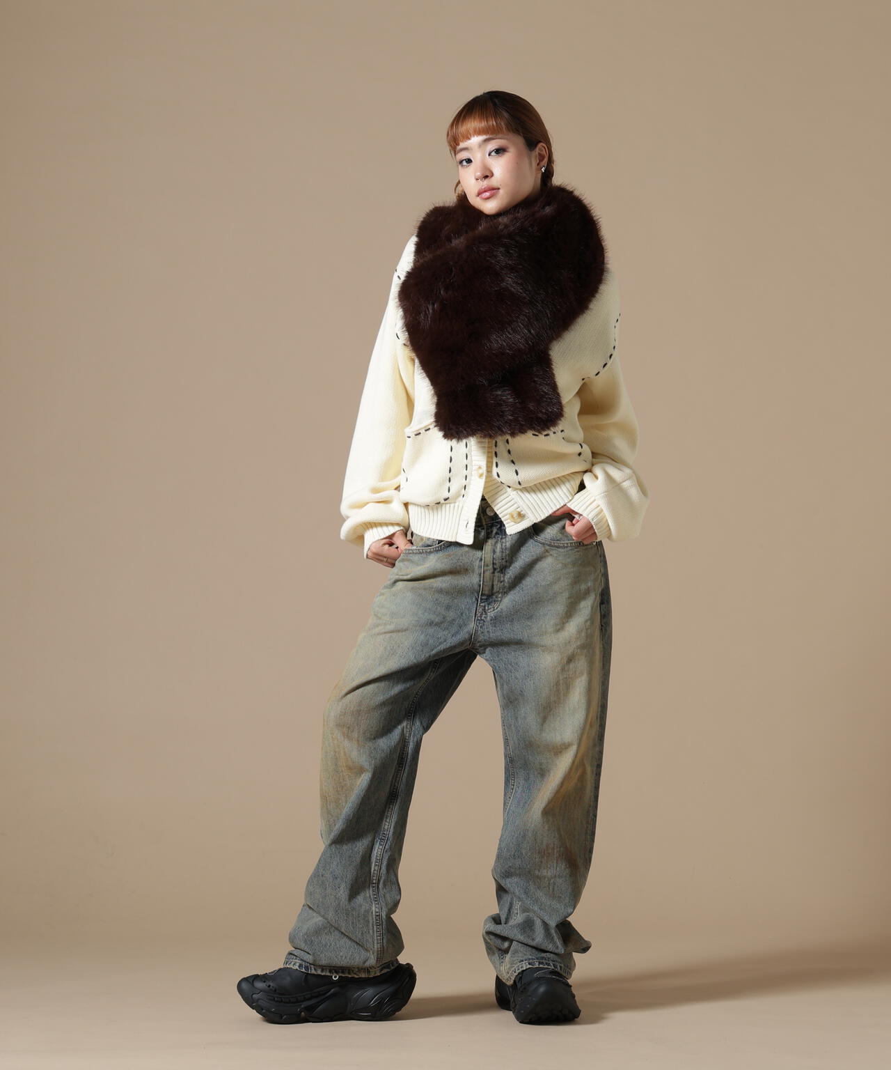 DankeSchon/ダンケシェーン/WOMEN ECOFUR MUFFLER | L.H.P