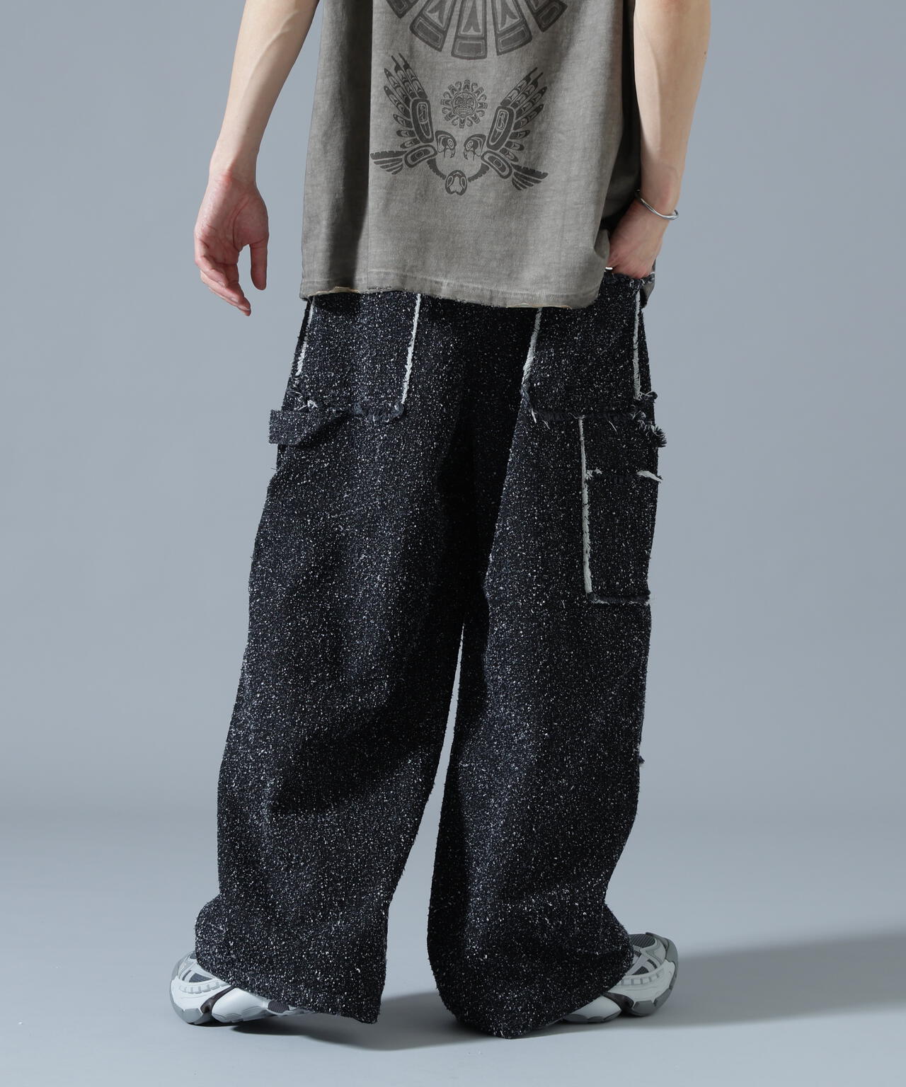 ダメージスキニーパンツ DankeSchon ダンケシェーン DankeSchon/ダンケシェーン/NEEDLEPUNCH DENIM W-KNEE PANTS | L.H.P