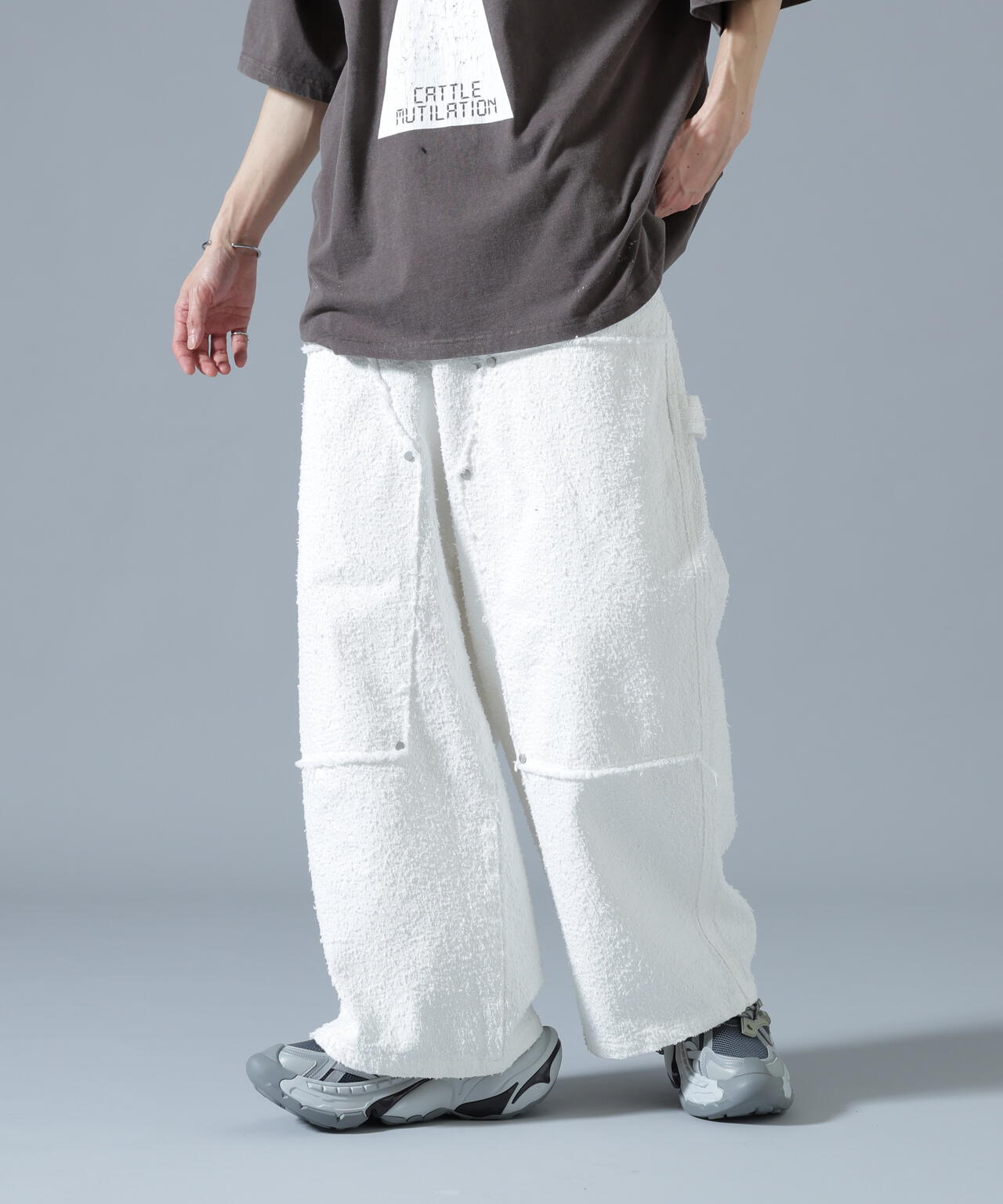 DankeSchon/ダンケシェーン/NEEDLEPUNCH DENIM W-KNEE PANTS | L.H.P