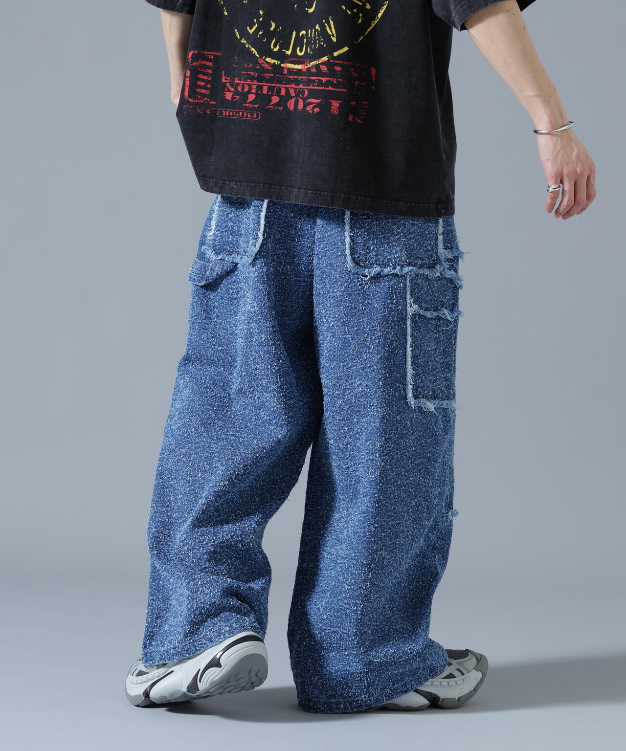 DankeSchon/ダンケシェーン/NEEDLEPUNCH DENIM W-KNEE PANTS | L.H.P