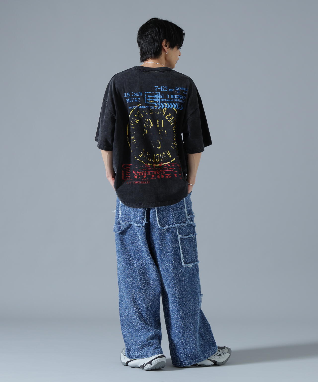 DankeSchon/ダンケシェーン/NEEDLEPUNCH DENIM W-KNEE PANTS | L.H.P