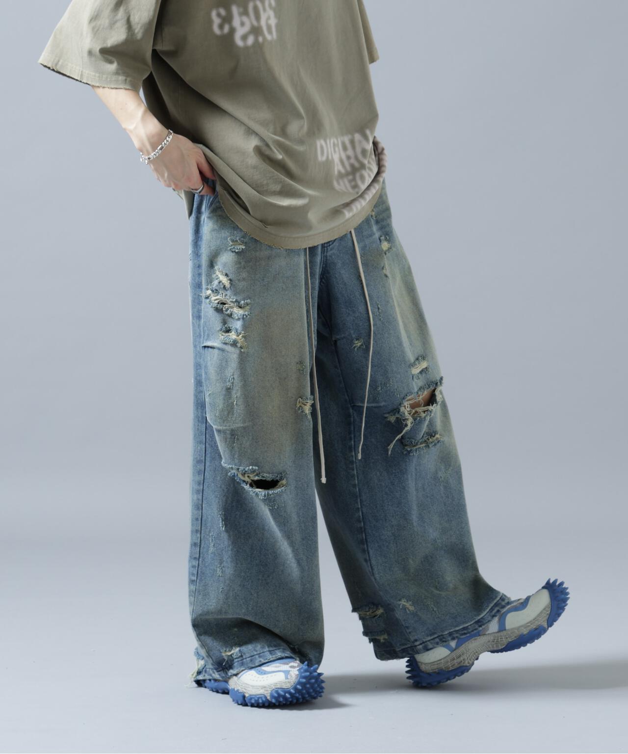 DankeSchon/ダンケシェーン/12oz BAGGY JEANS/DIRT | L.H.P