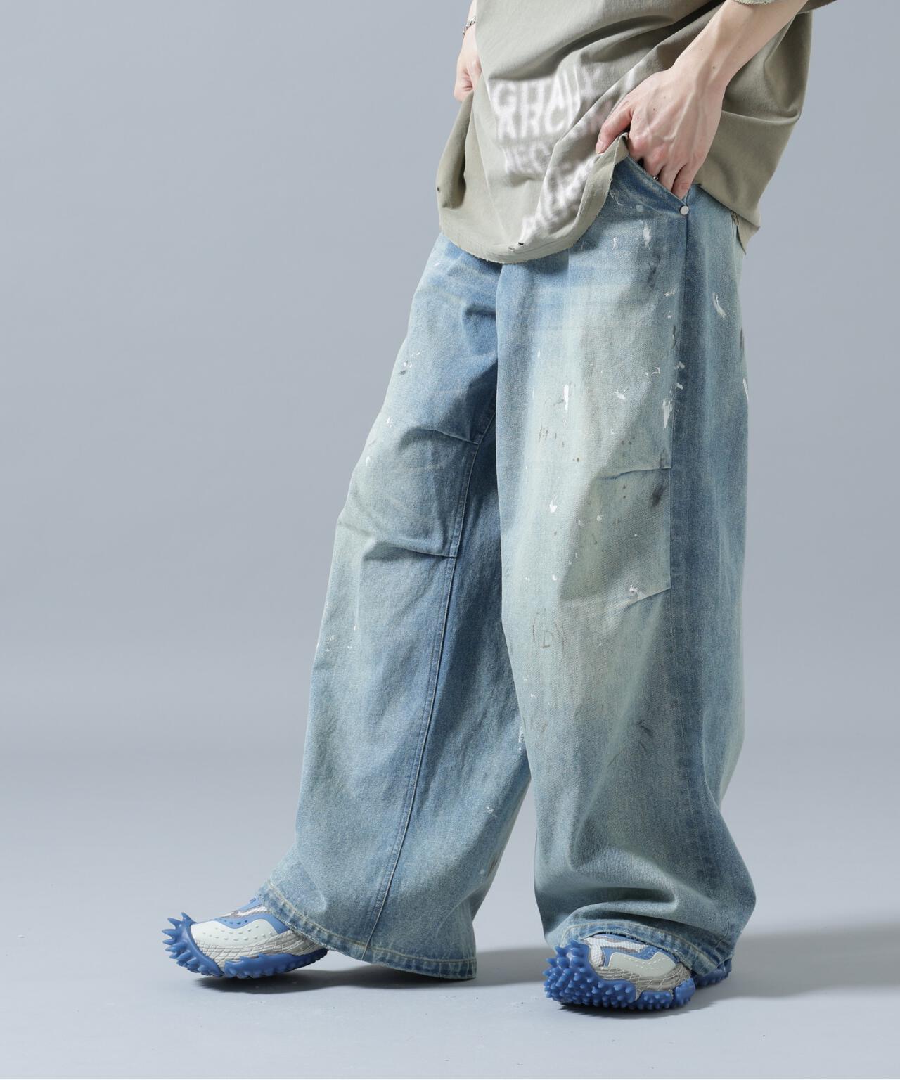 DankeSchon/ダンケシェーン/12oz BAGGY JEANS/PAINT | L.H.P