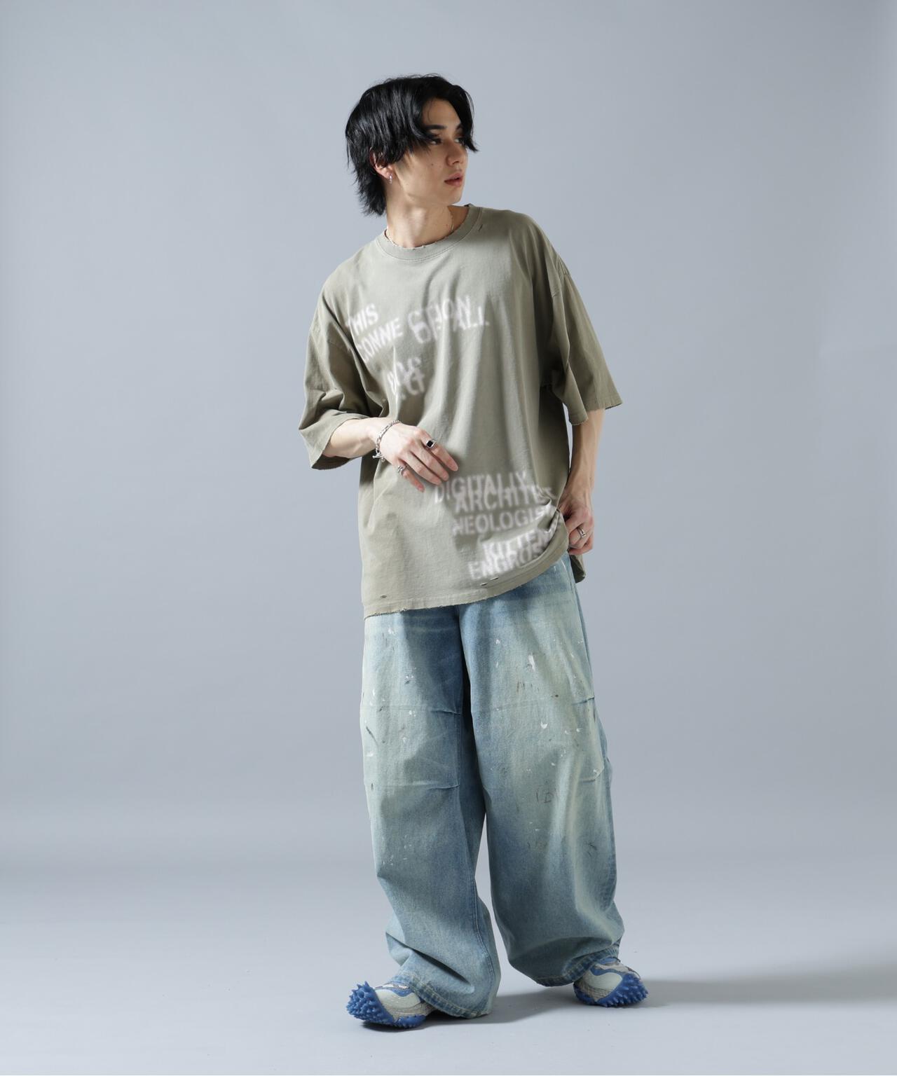 DankeSchon/ダンケシェーン/12oz BAGGY JEANS/PAINT | L.H.P
