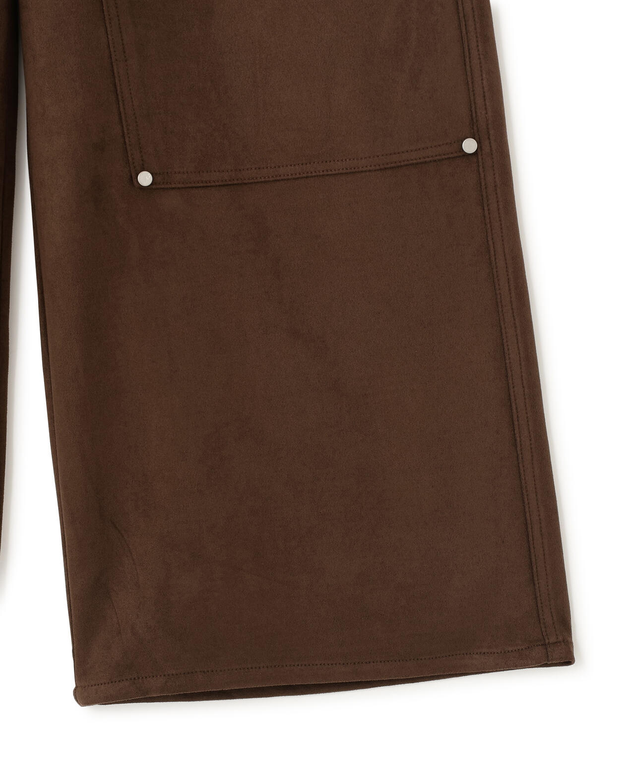 DankeSchon/ダンケシェーン/ECOSUEDE W-KNEE WIDE PANTS