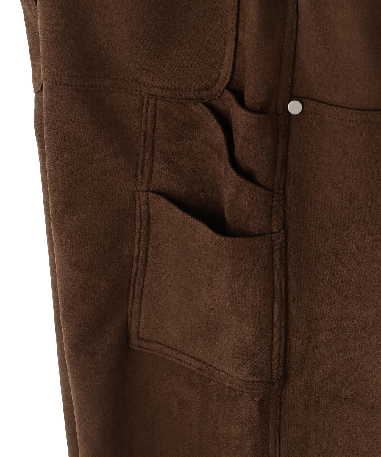 DankeSchon/ダンケシェーン/ECOSUEDE W-KNEE WIDE PANTS