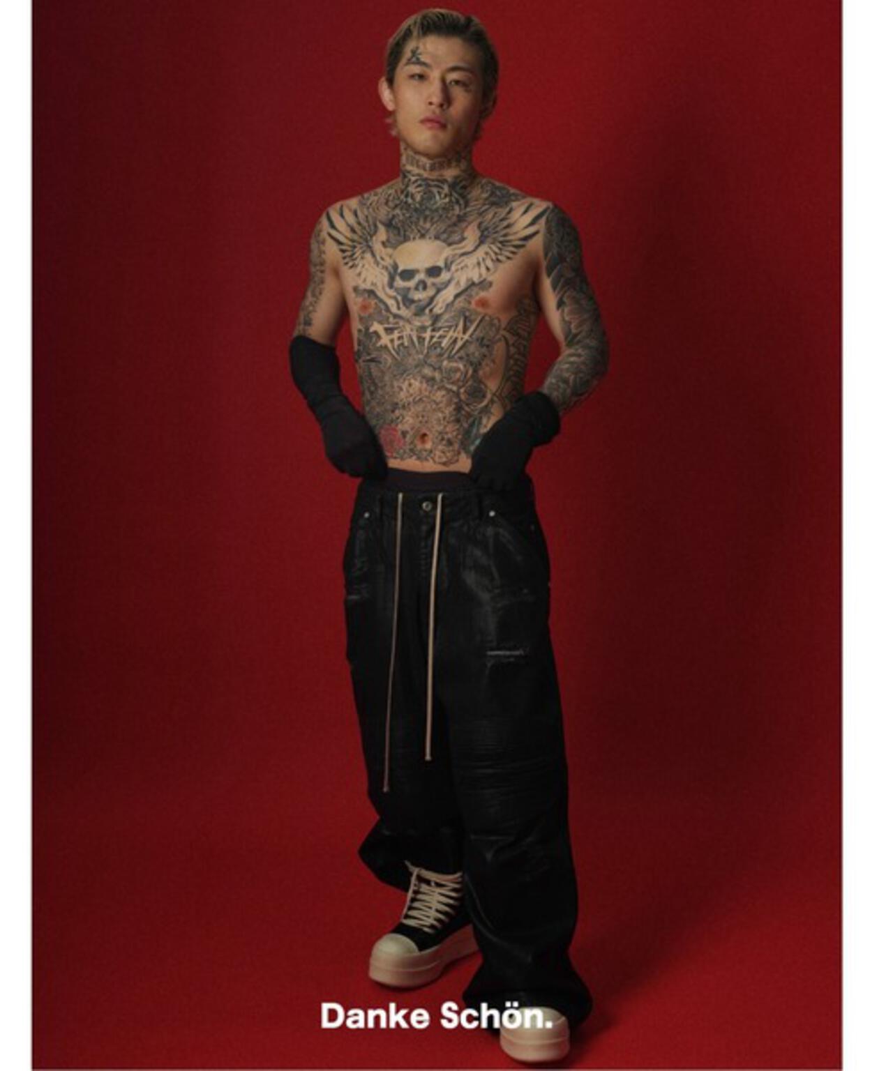DankeSchon/ダンケシェーン/BAGGY JEANS/RUBBER BIKER