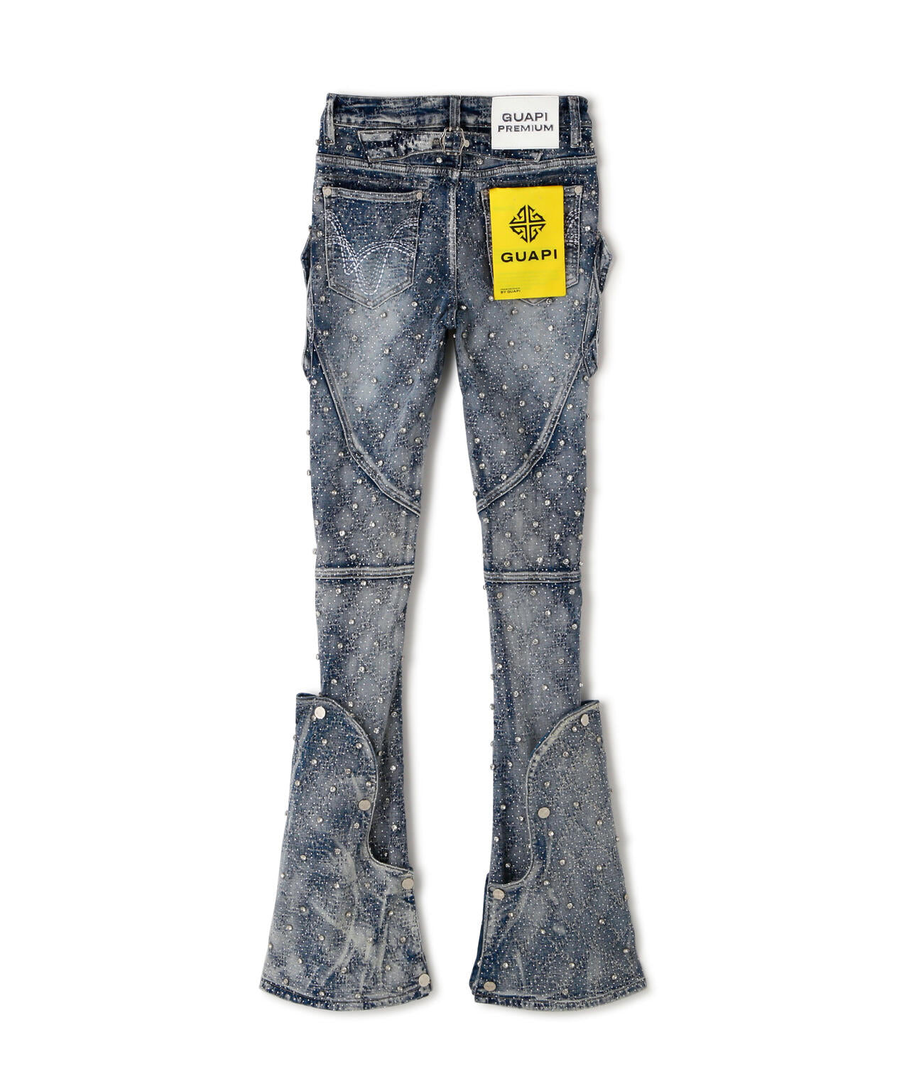 GUAPI/グアピ/Aqua Blue Coffin Arc Embellished Denim | L.H.P