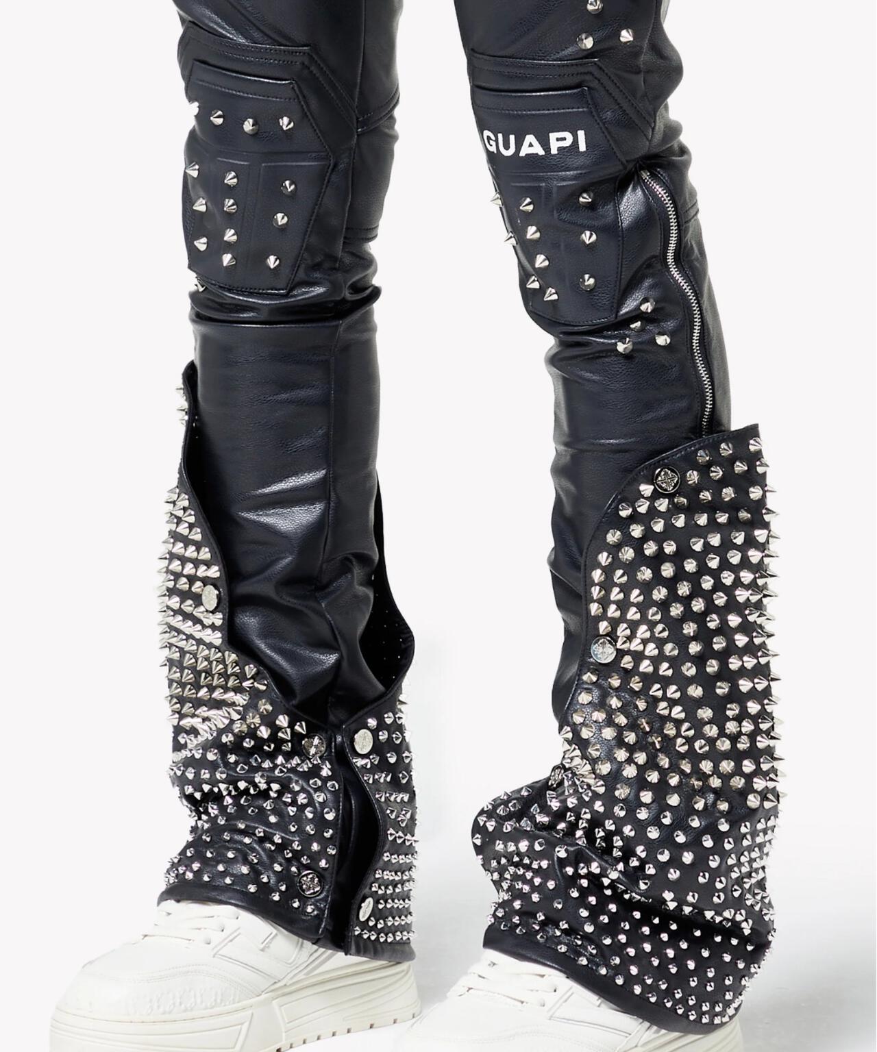 GUAPI/グアピ/Black Coffin Arc Leather Pant V2 | L.H.P