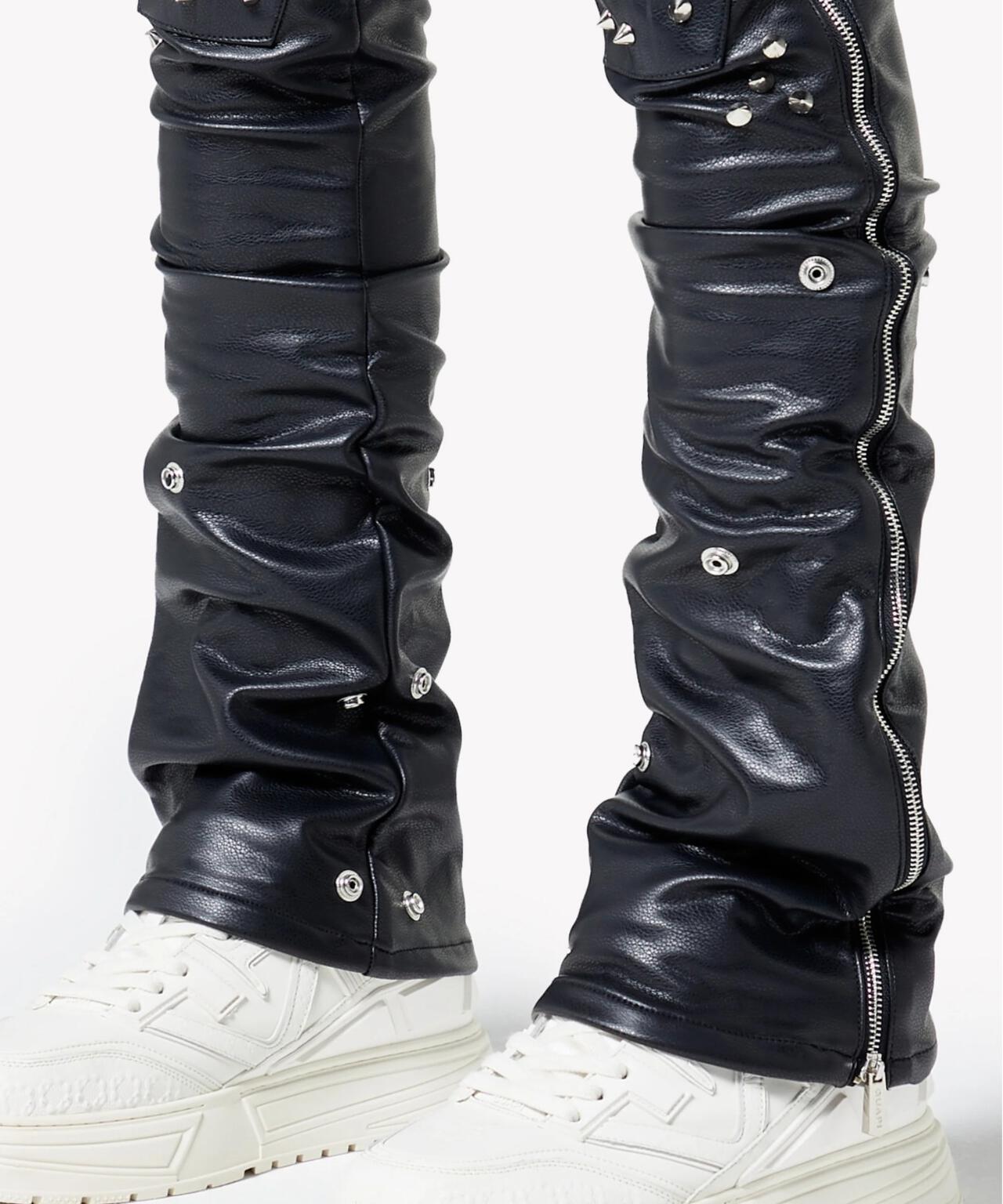 GUAPI/グアピ/Black Coffin Arc Leather Pant V2 | L.H.P