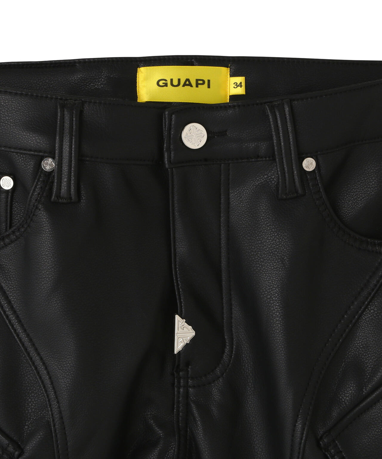 GUAPI/グアピ/Black Coffin Arc Leather Pant V2 | L.H.P