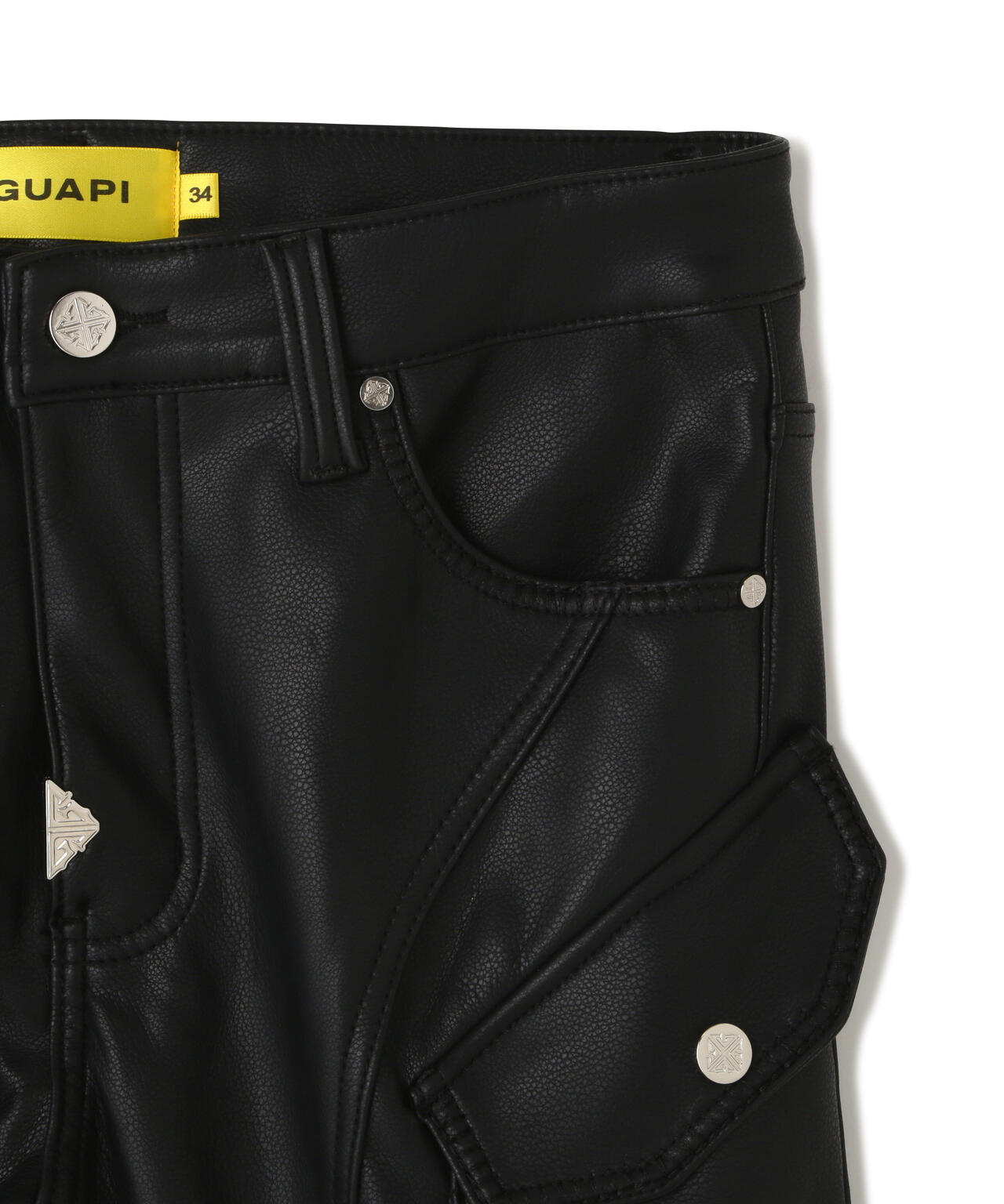 GUAPI/グアピ/Black Coffin Arc Leather Pant V2 | L.H.P