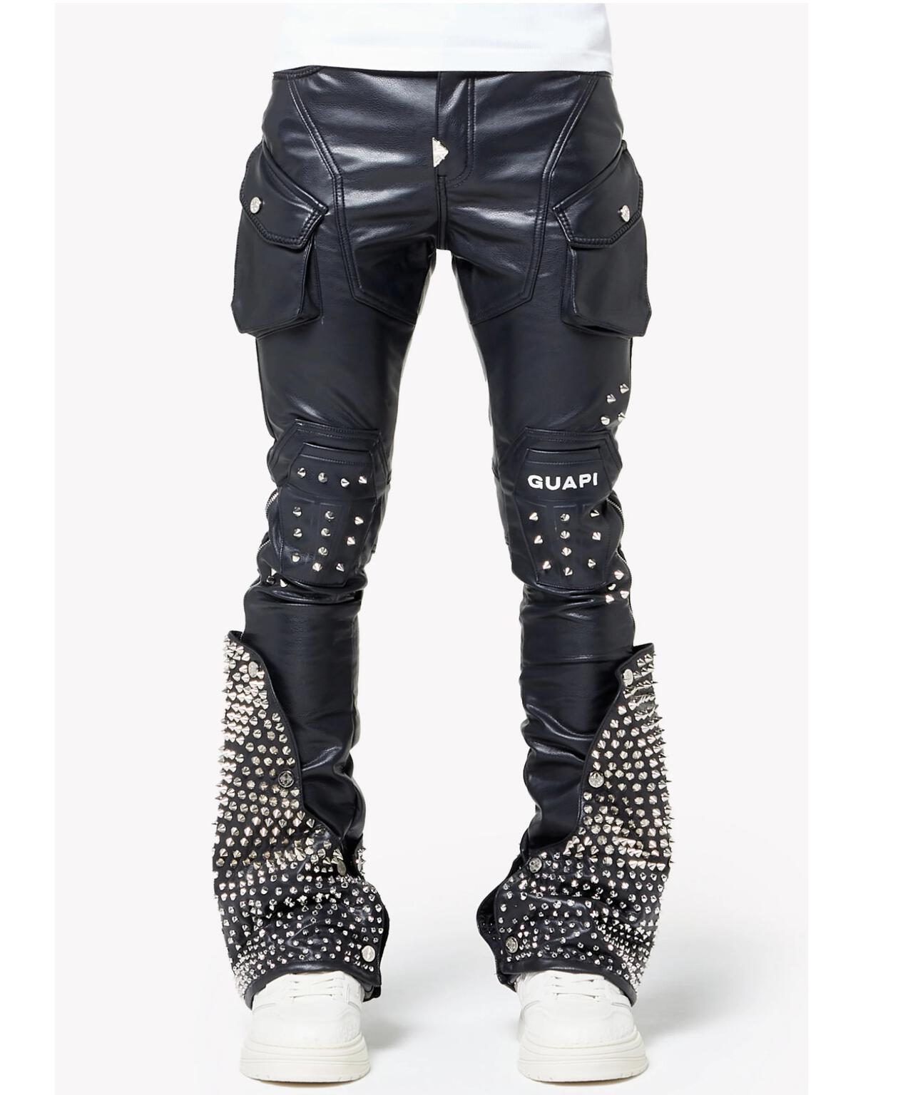 GUAPI/グアピ/Black Coffin Arc Leather Pant V2 | L.H.P