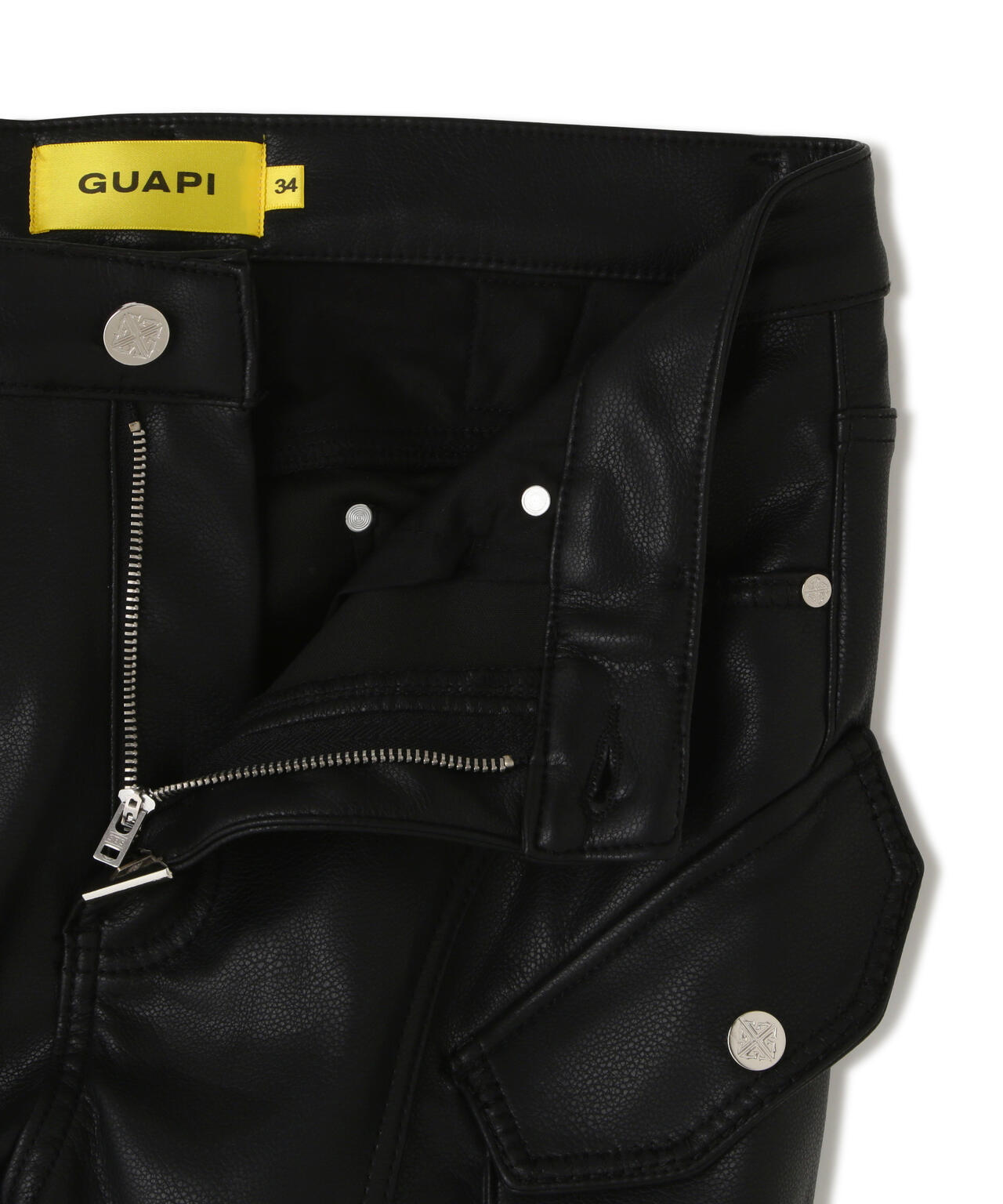 GUAPI/グアピ/Black Coffin Arc Leather Pant V2 | L.H.P