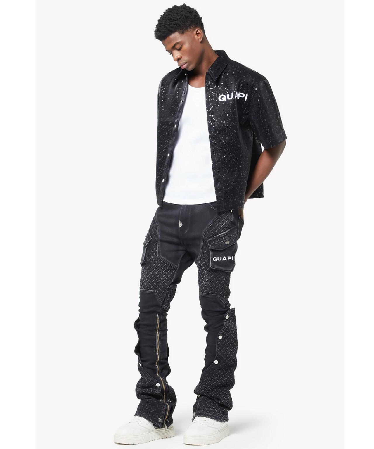 GUAPI プレミアムデニム ブラック GUAPI/グアピ/Vintage Black Steel Plate Denim | L.H.P