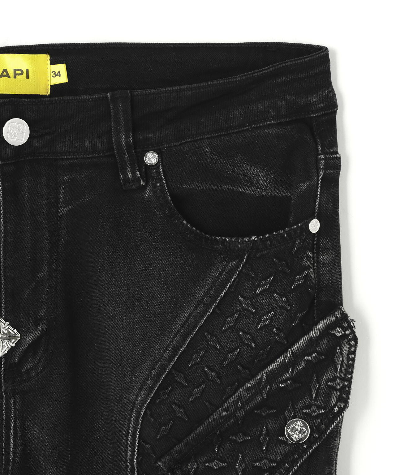 GUAPI/グアピ/Vintage Black Steel Plate Denim | L.H.P