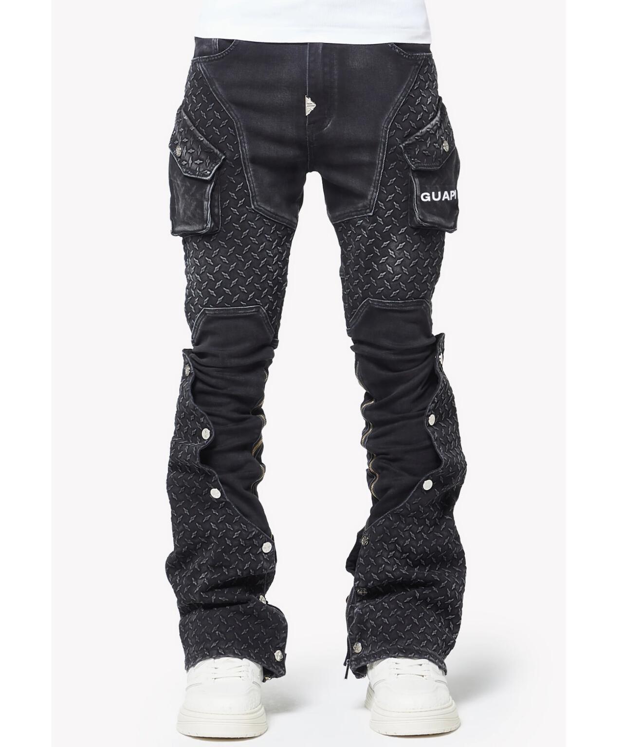 GUAPI vintage patch denim 30inch グアピ GUAPI/グアピ/Vintage Black Steel Plate Denim | L.H.P