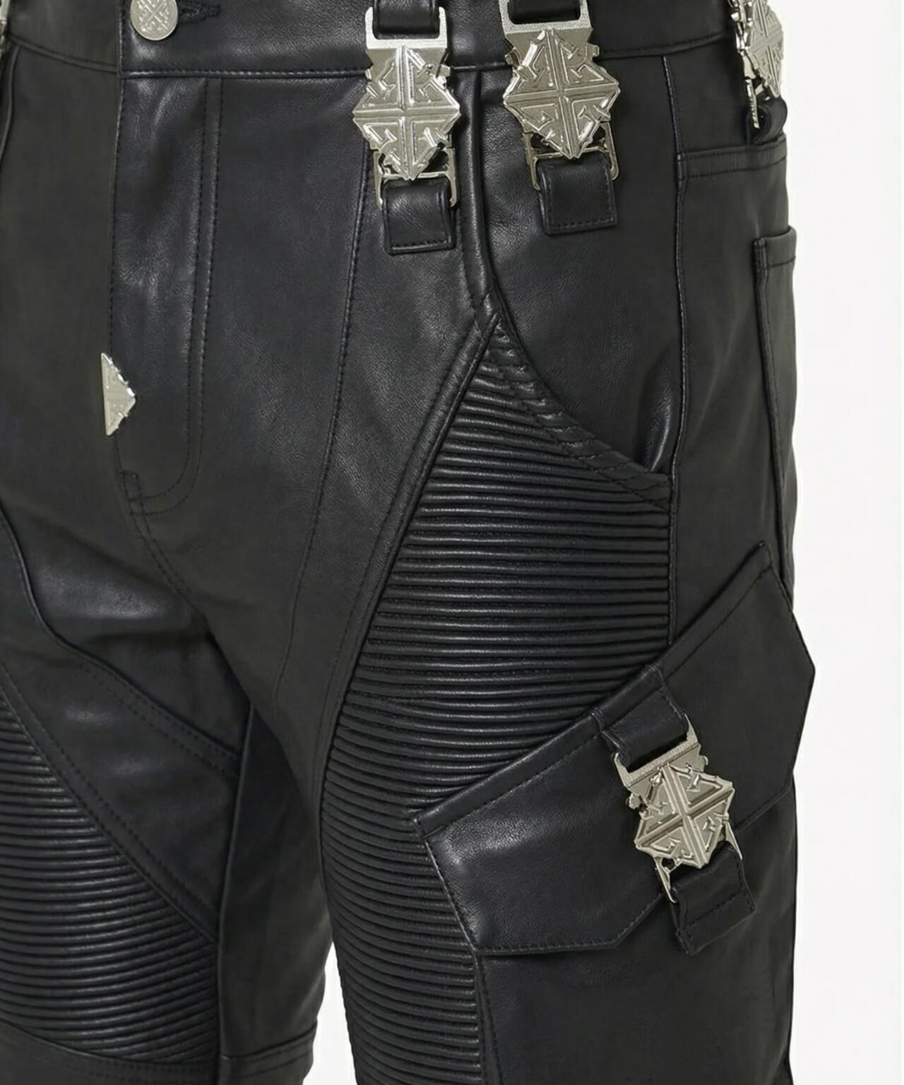 GUAPI/グアピ/Black Ops Leather Pant