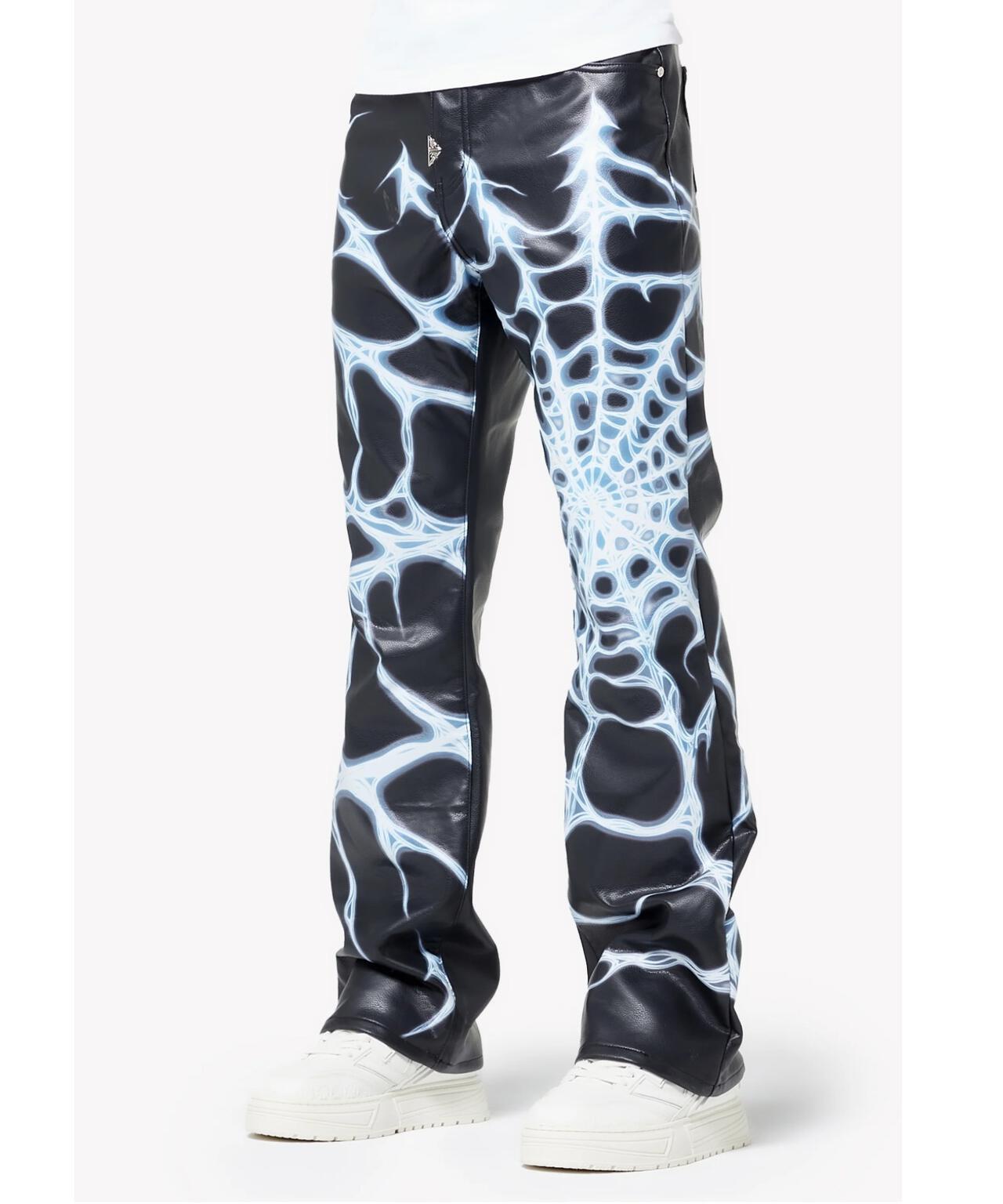 GUAPI/グアピ/Chrome Web Leather Pant