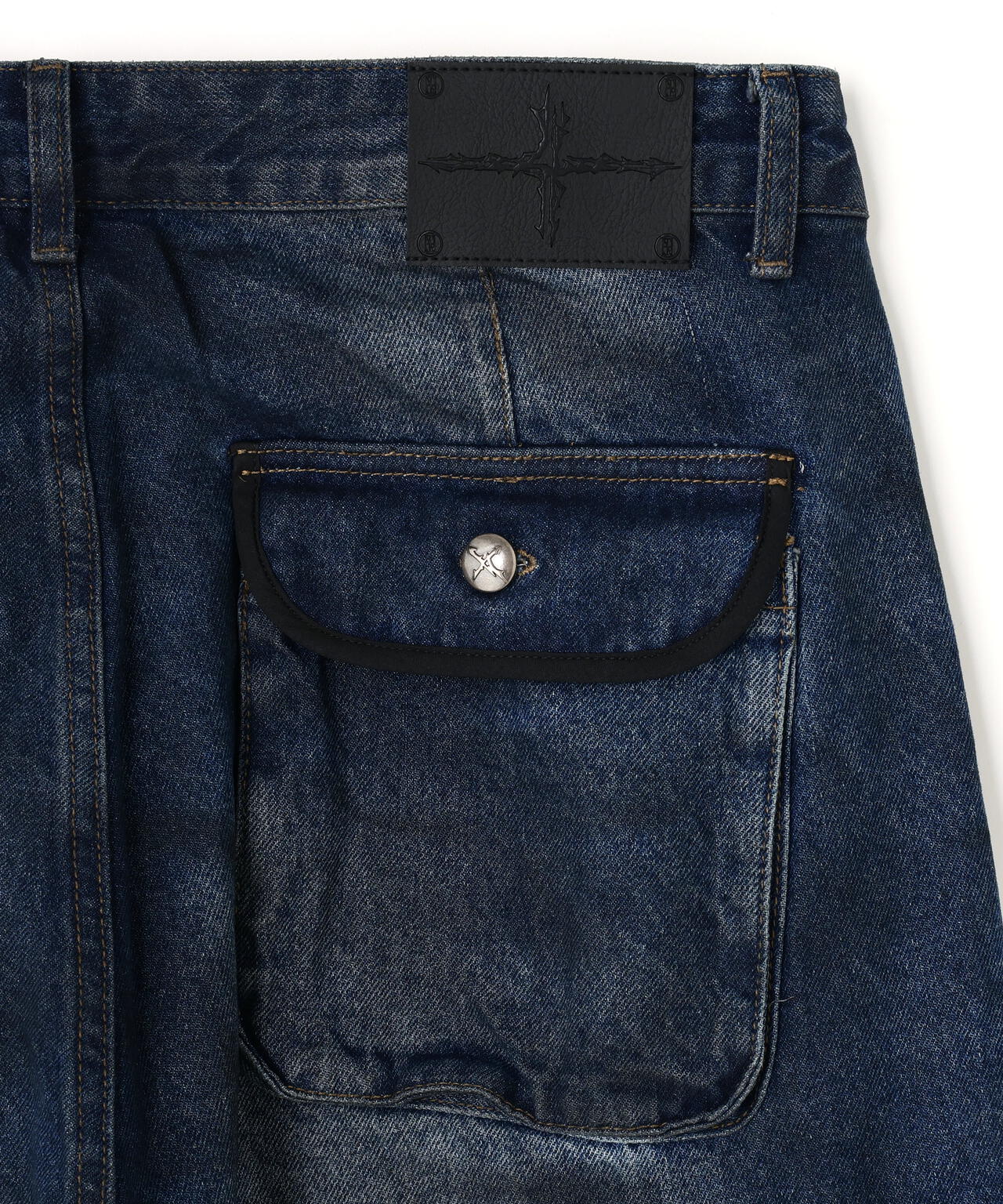 NOT4NERD/ノットフォーナード/Dirty Washed Parachute Cargo Denim
