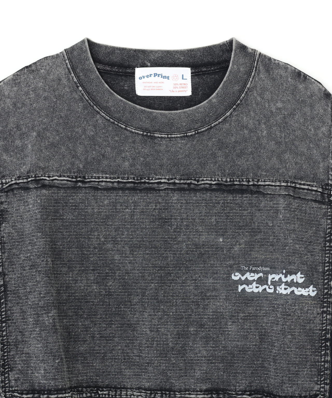 overprint/オーバープリント/別注pigment SHOPPER L/S Tee
