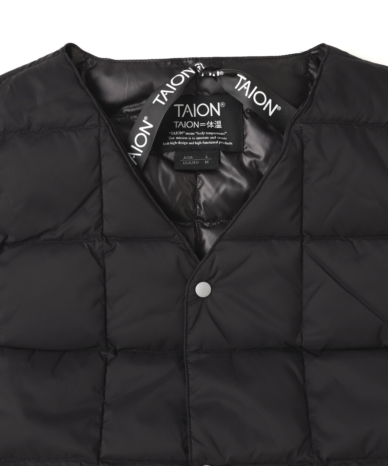 TAION/タイオン/V NECK DOWN VEST【MEN】