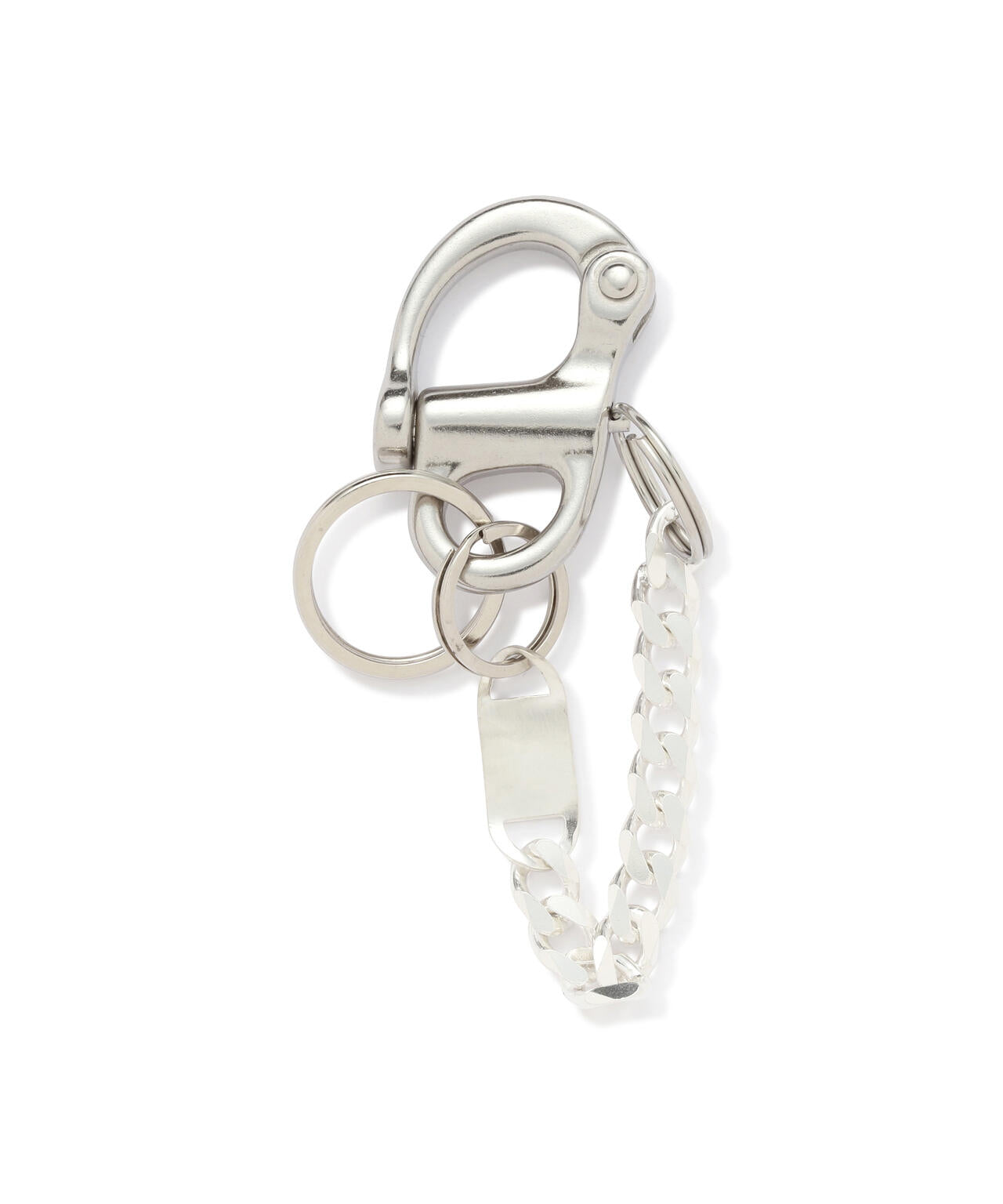 【20/80】トゥエンティーエイティー/SHACKLE KEY RING WITH SILVER CHAIN