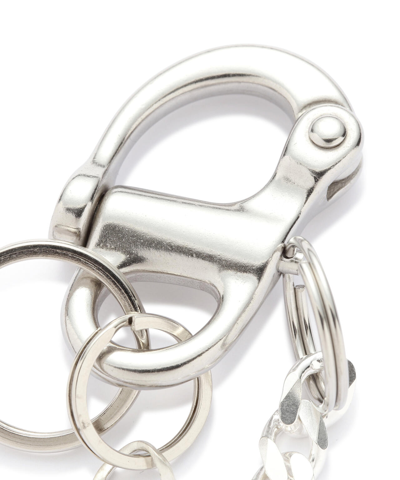 【20/80】トゥエンティーエイティー/SHACKLE KEY RING WITH SILVER CHAIN