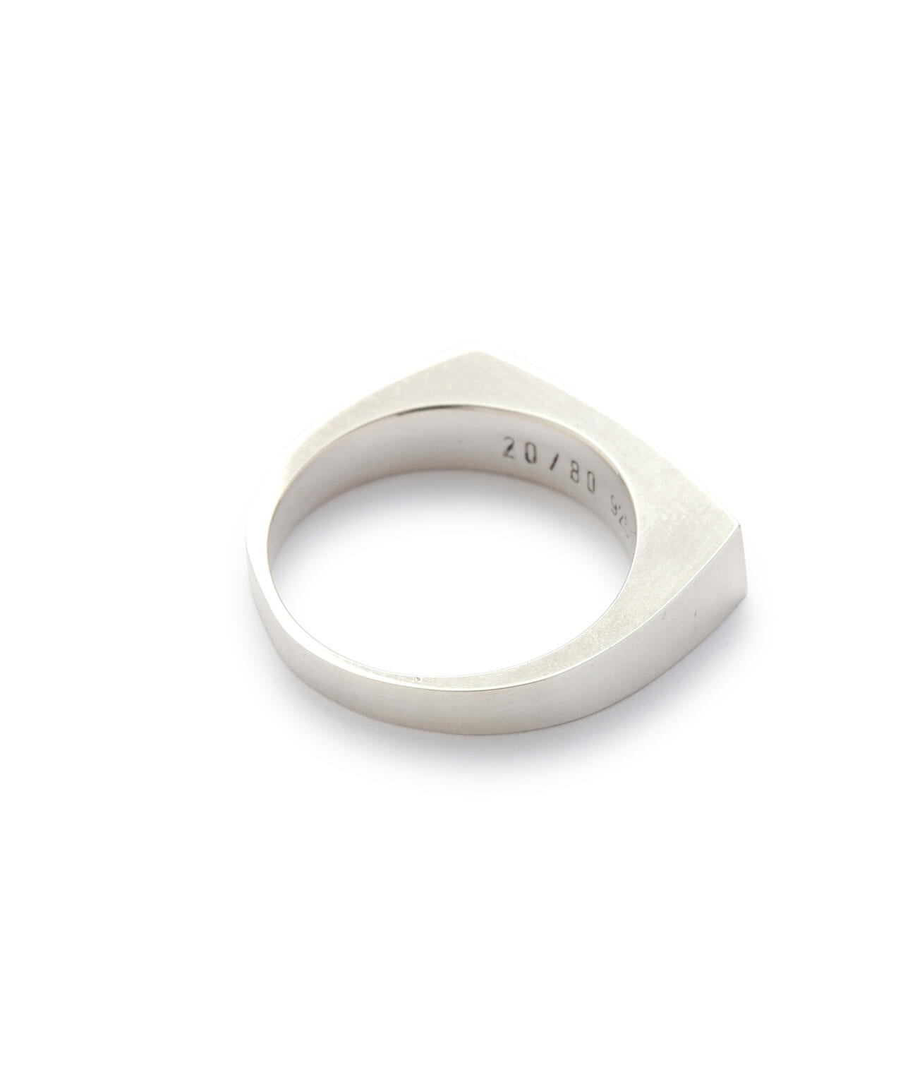 20/80】トゥエンティーエイティー/STERLING SILVER SQUARE SIGNET RING