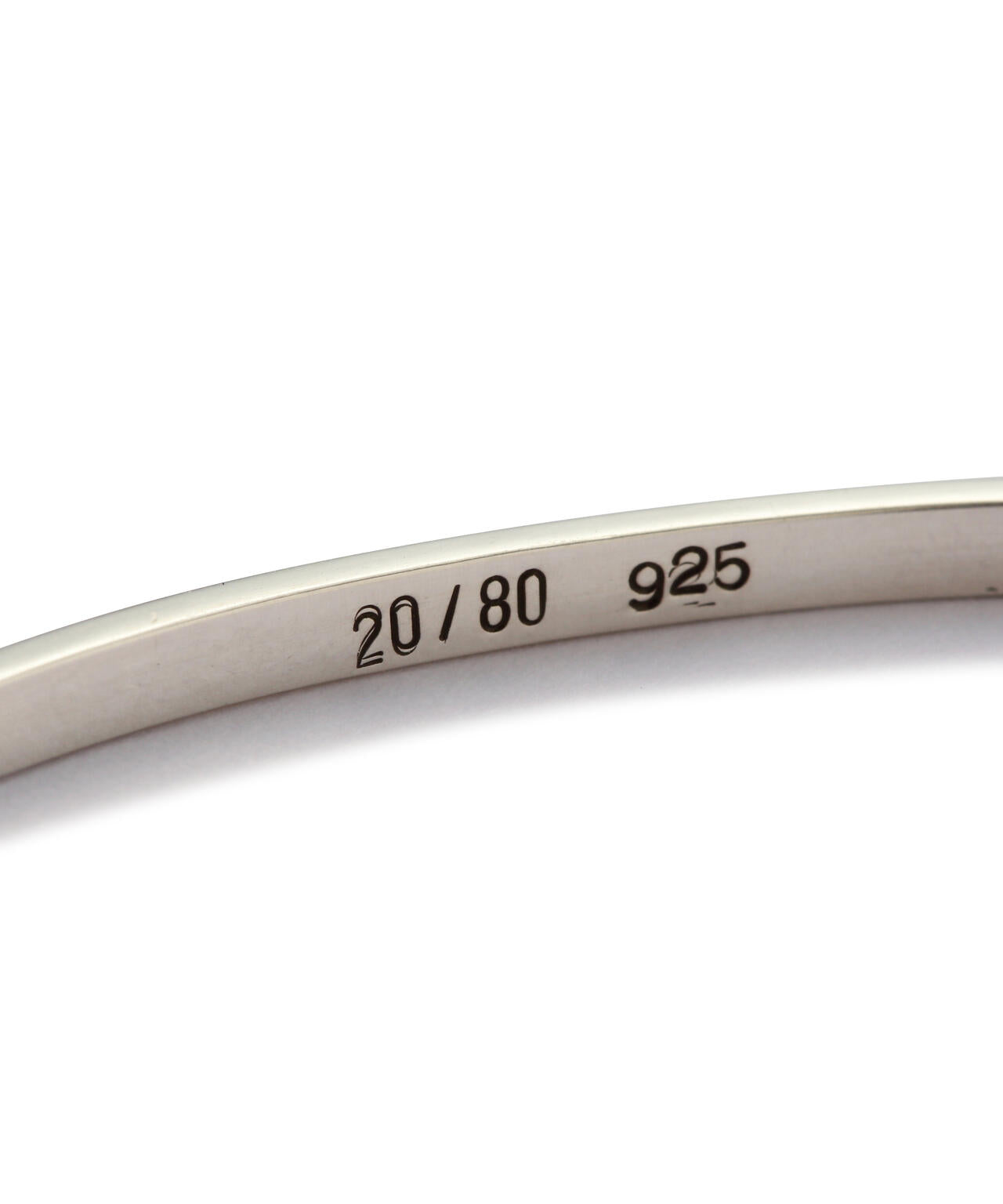 【20/80】トゥエンティーエイティー/ STERLING SILVER DOUBLE FLAT BANGLE 2.5mm WIDTH