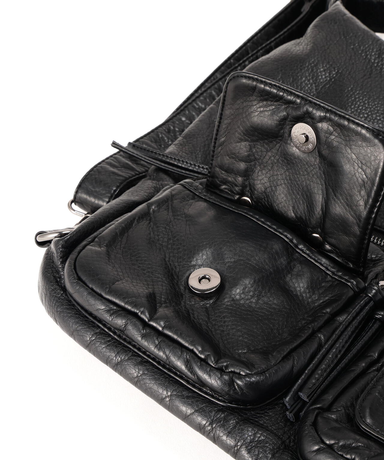 SIS/エスアイエス/PU Leather Shoulder Bag