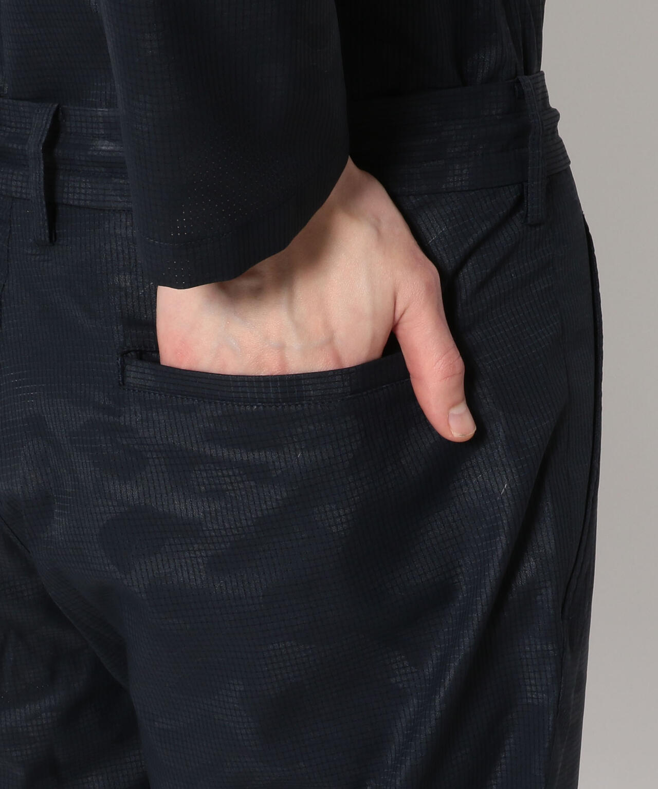 junhashimoto/ジュンハシモト/SIDE GATHER PANTS -CAMO AIR DOT-