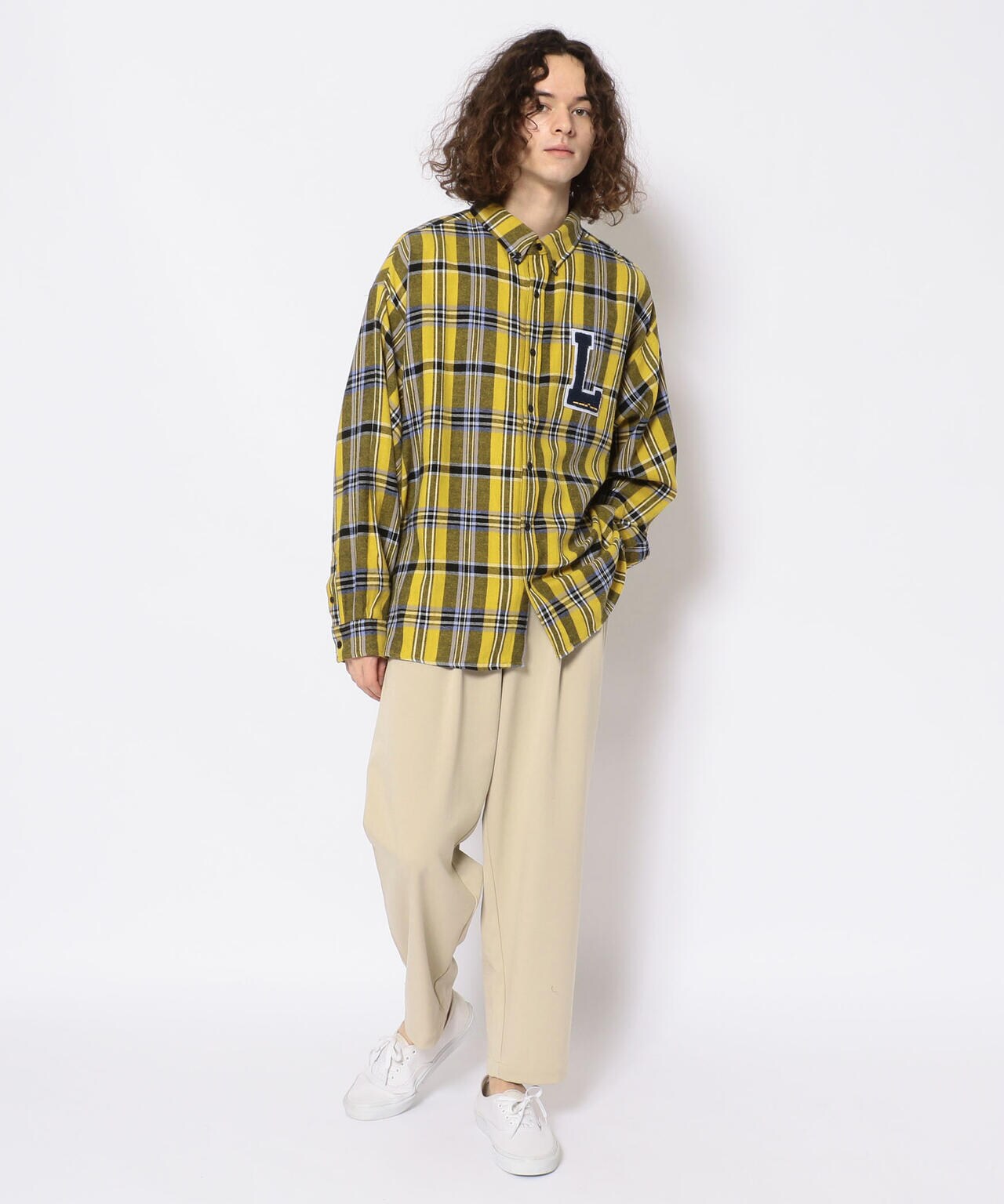 LUSOR（ルーソル）Wappen SHIRTS ワッペンチェックシャツ