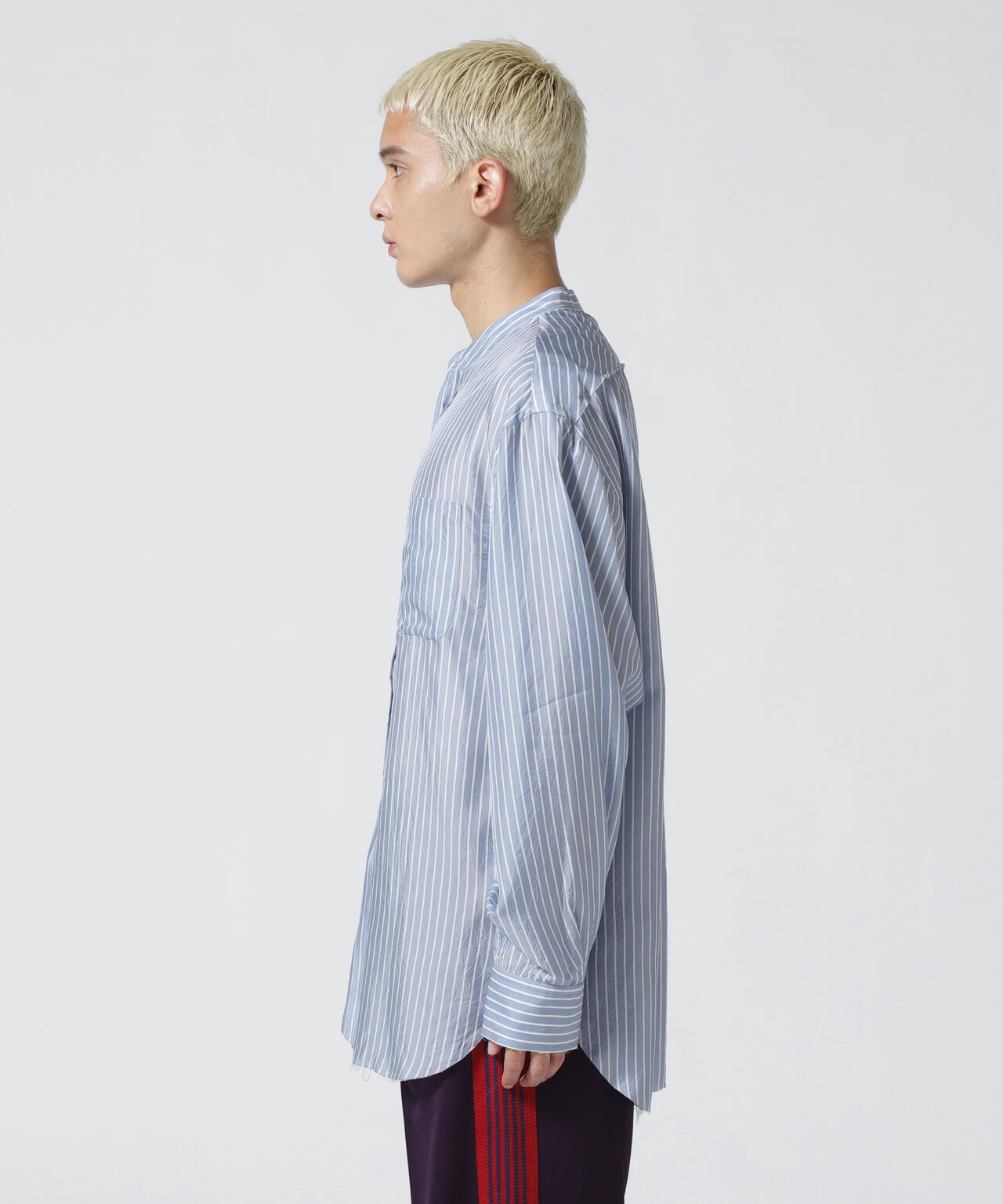 John Mason Smith (ジョンメイソンスミス) WASHED CUPRO STRIPE