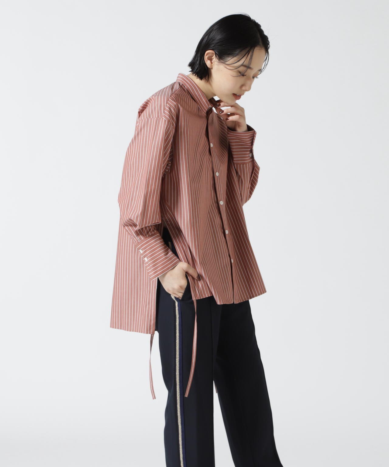 ビーセカンド/Toironier(トワロニエ ) ストライプギャザーシャツ Toironier(トワロニエ ) ストライプギャザーシャツ | B'2nd（ビー