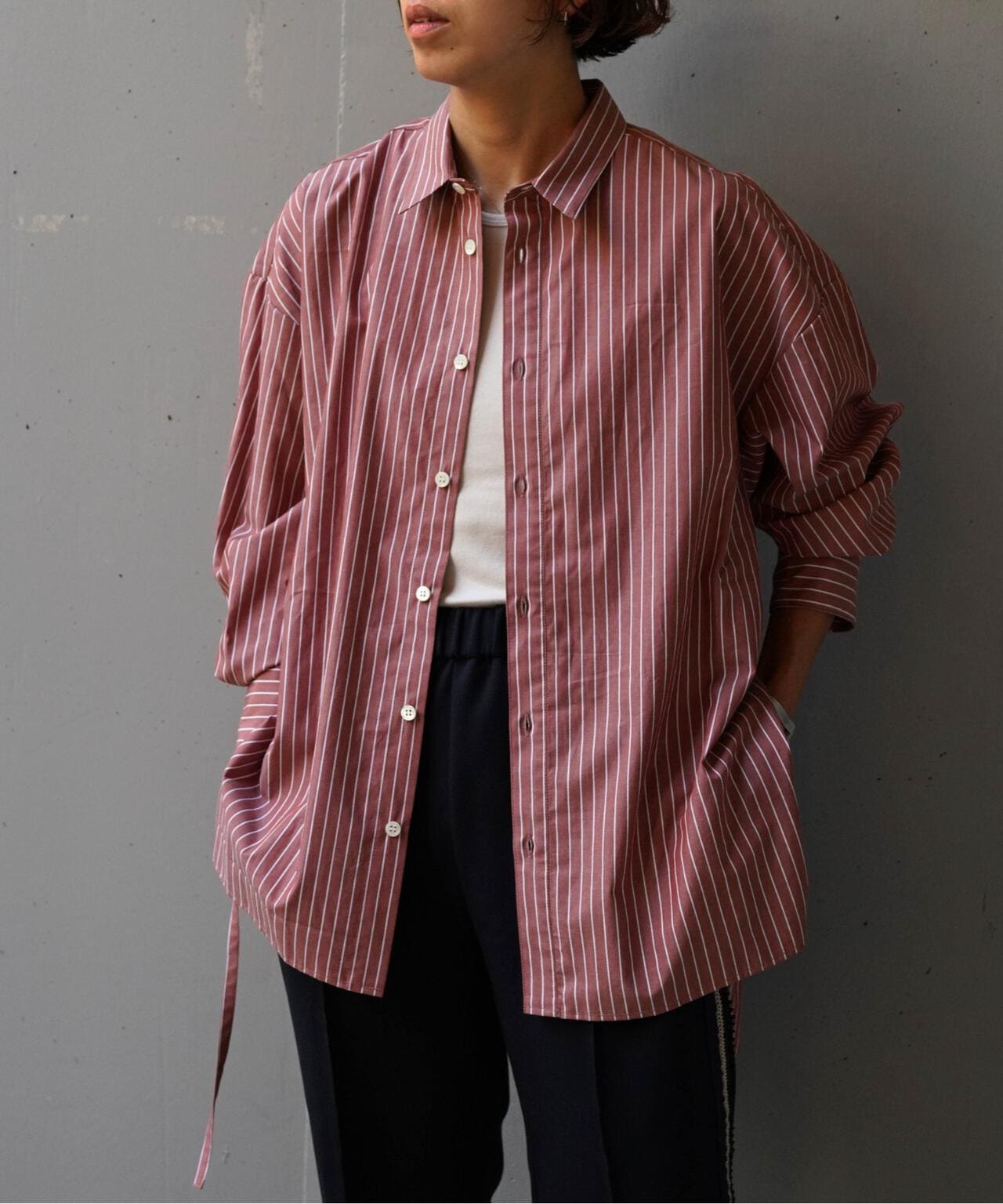 ビーセカンド/Toironier(トワロニエ ) ストライプギャザーシャツ Toironier(トワロニエ ) ストライプギャザーシャツ | B'2nd（ビー