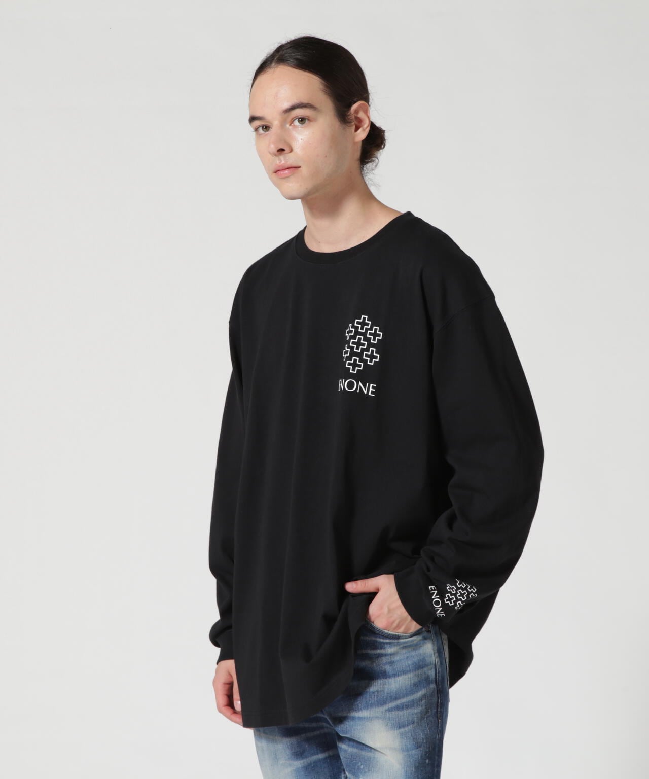 ENONE エノン/Feel The Luck Print Tee フィールザラックプリントロンT