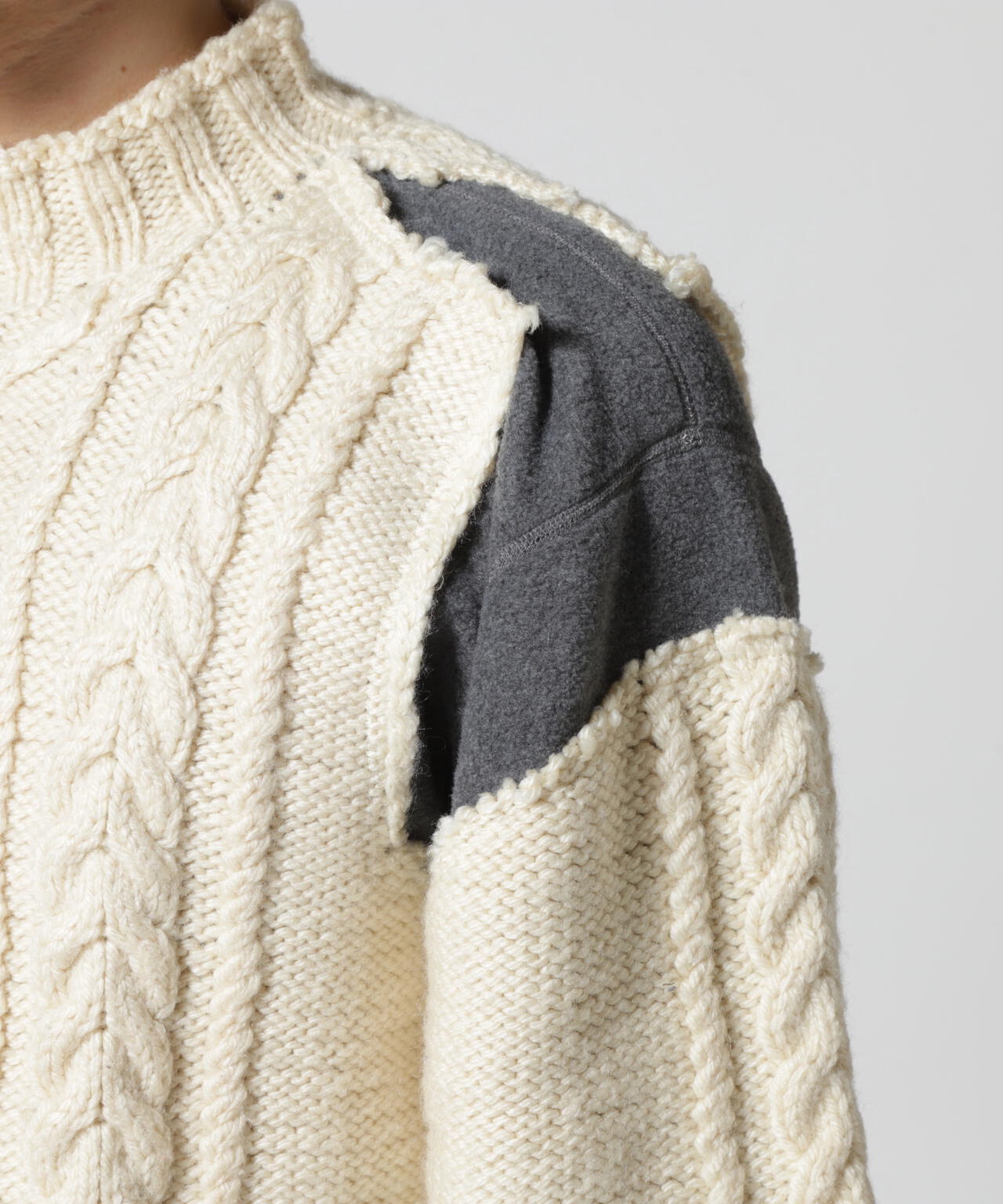 27日迄特別価格 Rebuild by Needles フィッシャーマンニット Needles/ニードルズ/Fisherman Sweater/フィッシャーマンニット | B