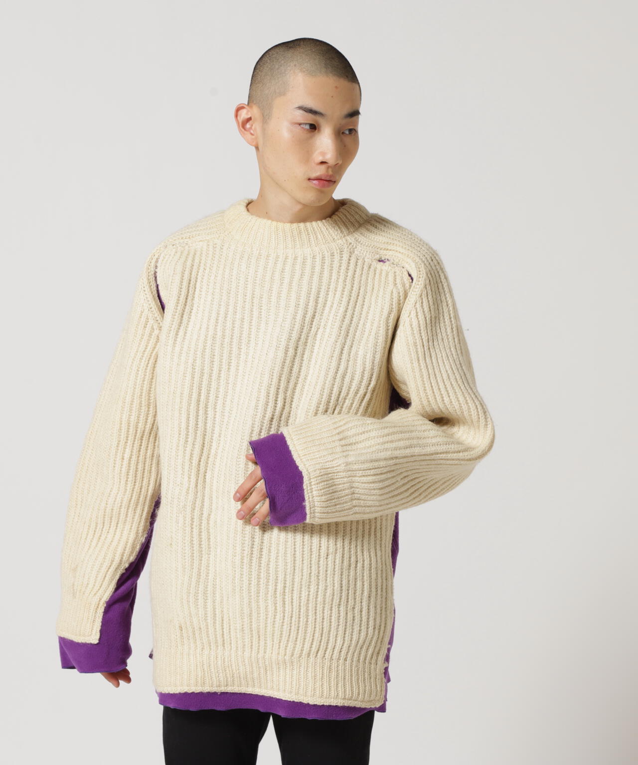 Needles/ニードルズ/Fisherman Sweater/フィッシャーマンニット | B