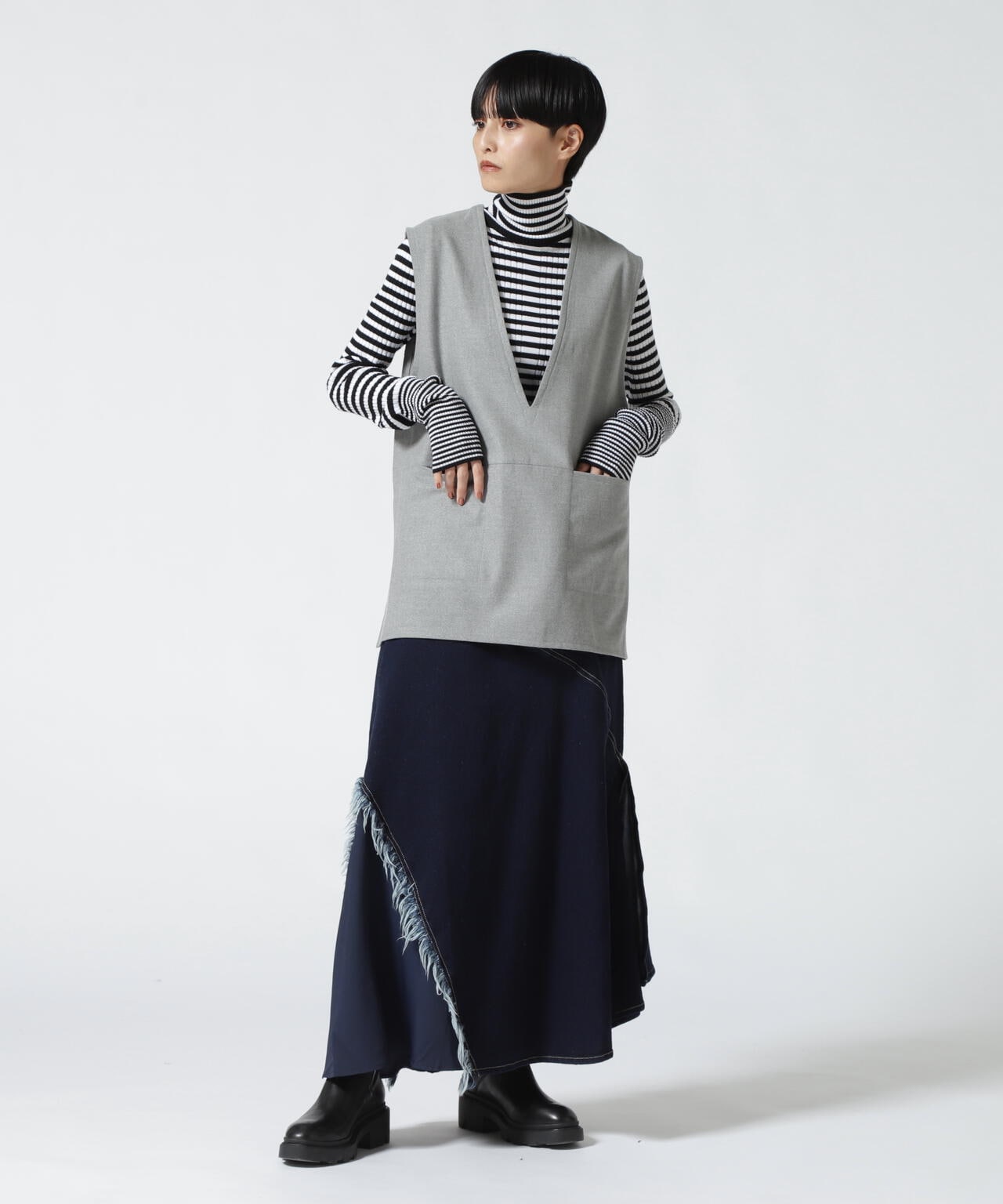 DROIT BELLO(ドロイトベロ)両面キモウストレッチベスト