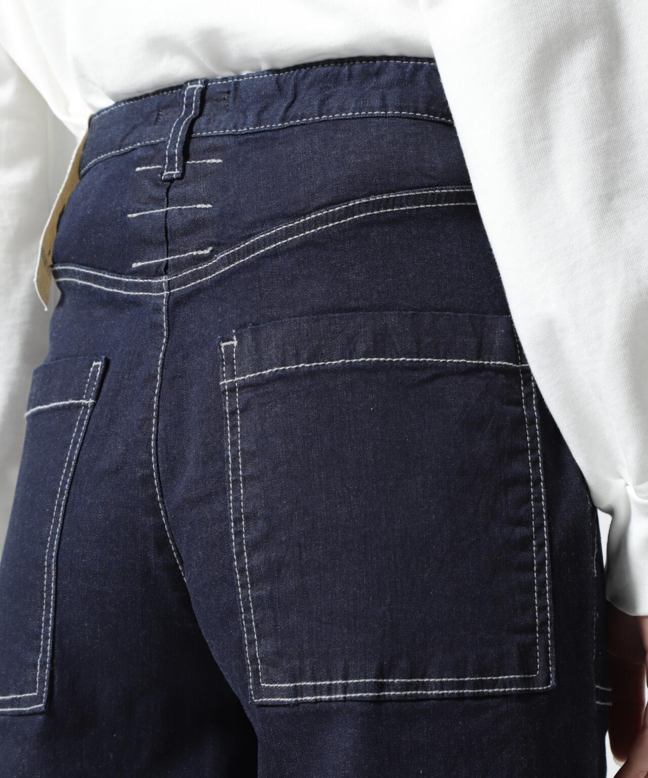 INDIMARK (インディマーク) ワイド折り返しパンツ