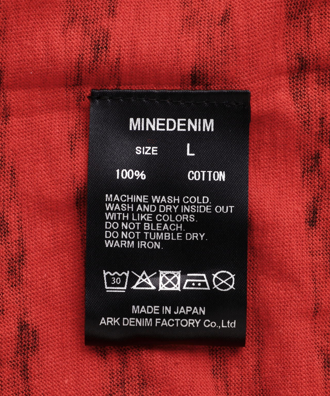 MINEDENIM（マインデニム）Hazy Border Uneven Loose T-SH