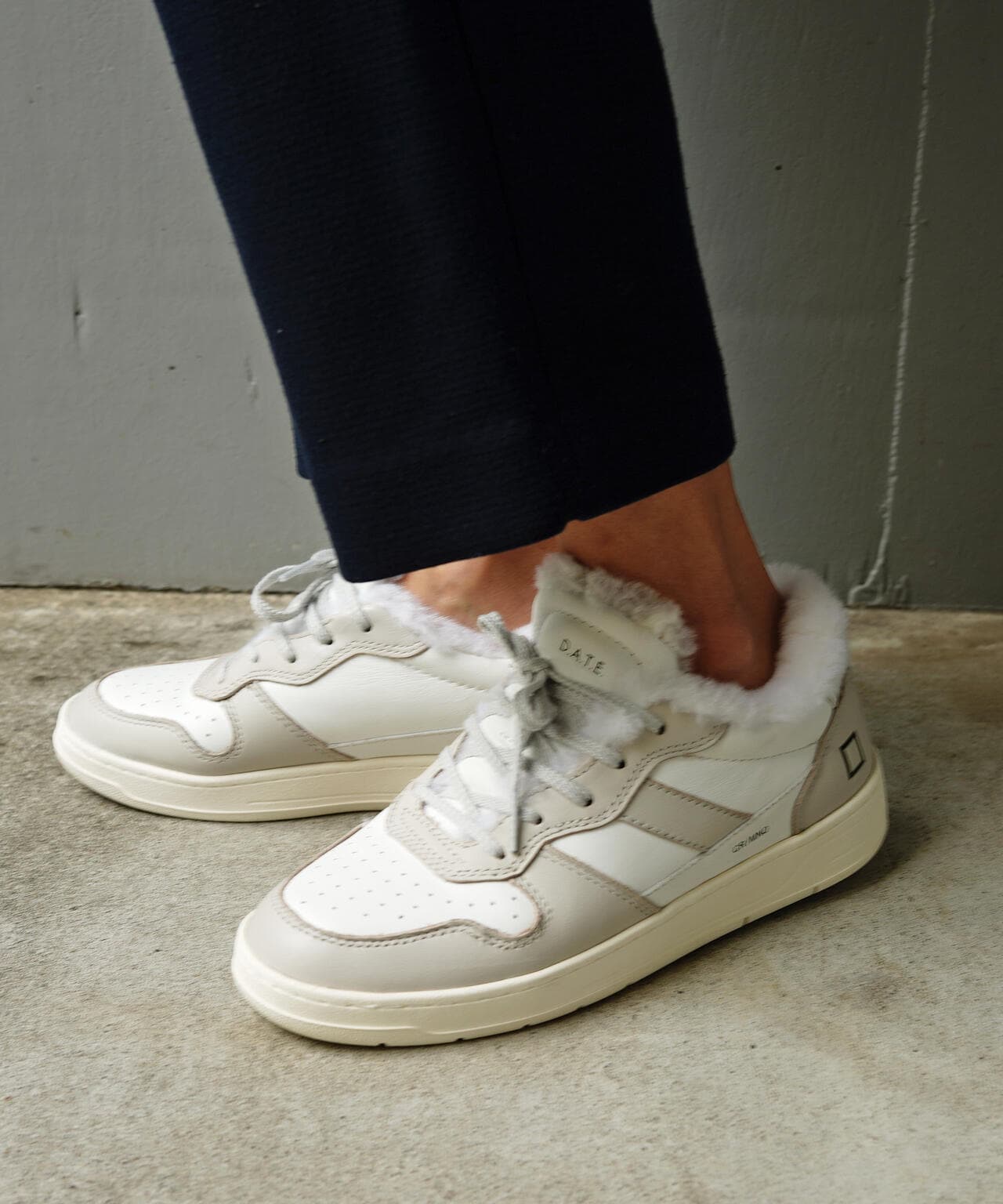 D.A.T.E. メンズスニーカー COURT2.0 WHITE-BLUE(デイト) D.A.T.E. デイト スニーカー COURT 2.0 レディース レザー