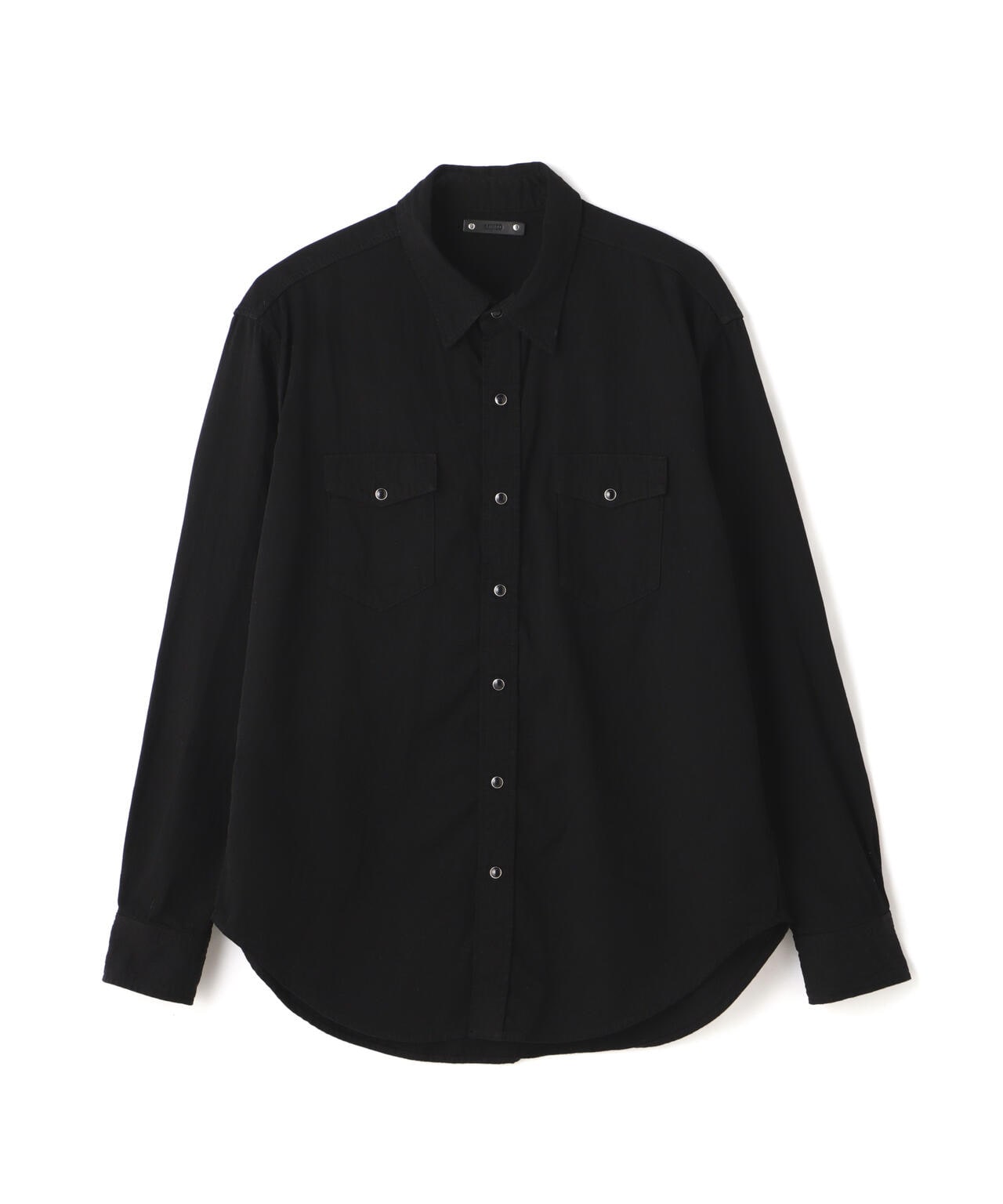 マインデニム　Black Denim Check Western SH マインデニム Black Denim Check Western SH