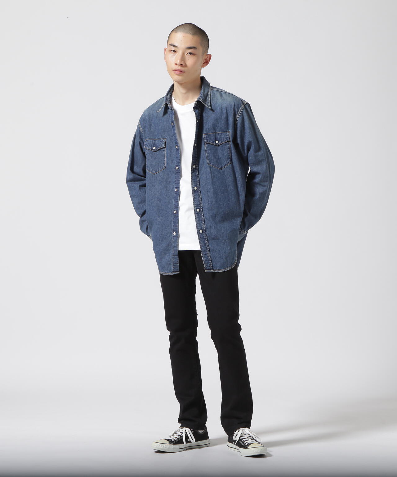 MINEDENIM（マインデニム）Denim Loose Western SH