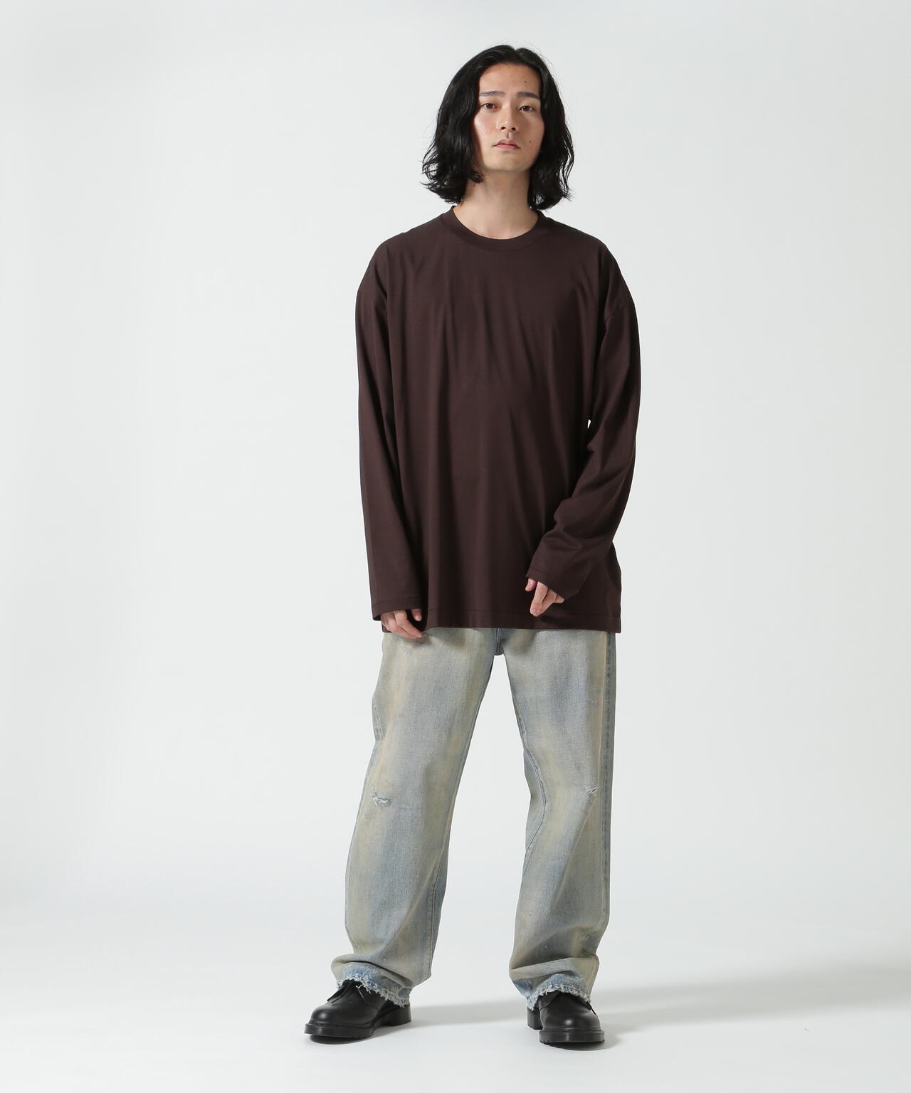 ATON (エイトン)SUVIN60/2 | OVERSIZED L/S T-SHIRT | B'2nd（ビー