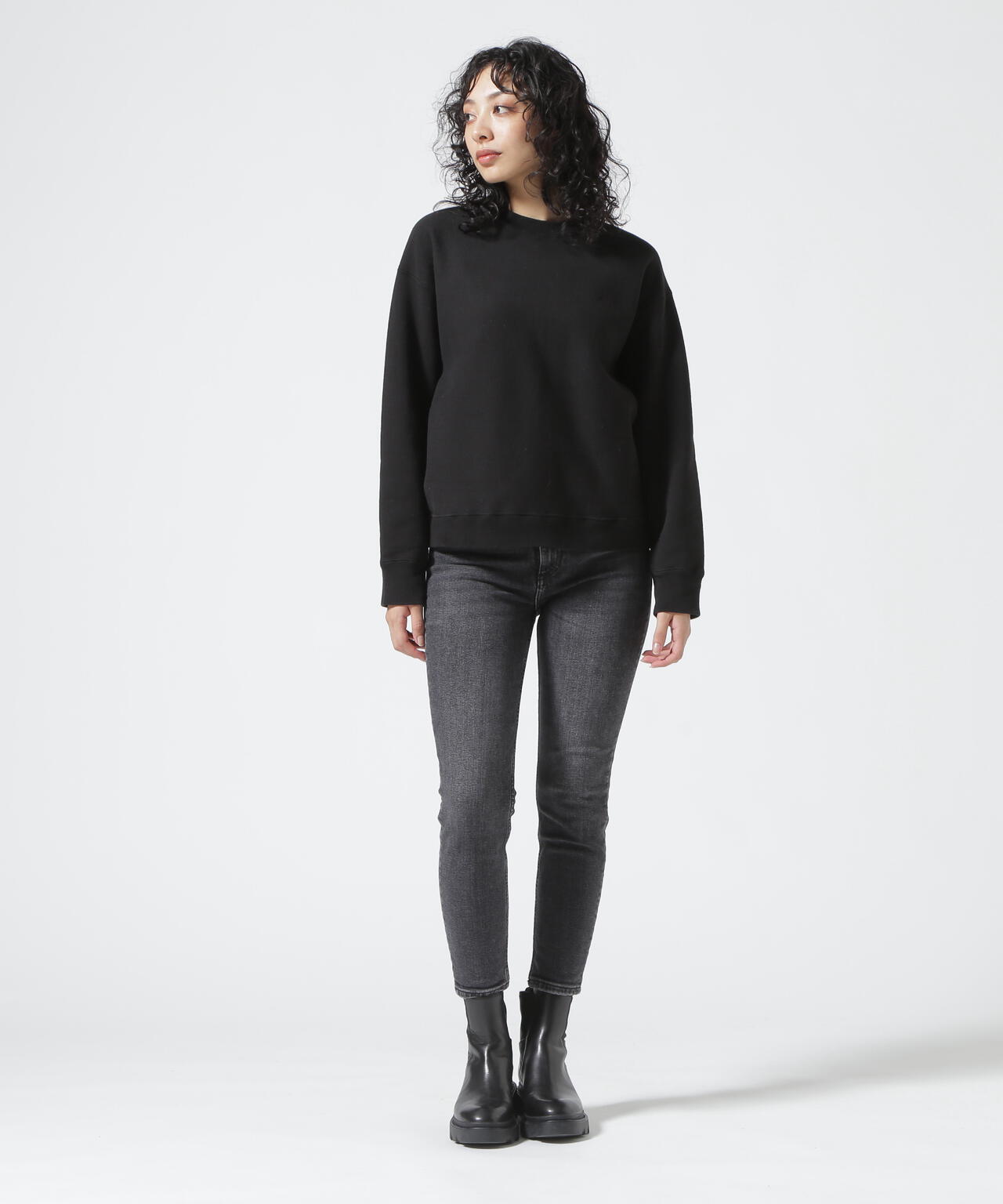 ATON（エイトン）GARMENT DYE | OVERSIZED SWEAT SHIRT ガーメントダイ