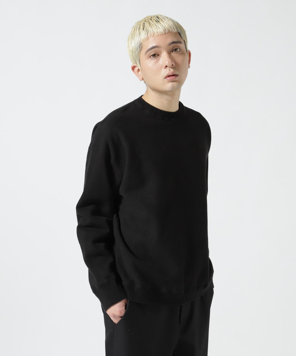 ATON（エイトン）GARMENT DYE | OVERSIZED SWEAT SHIRT ガーメントダイ 